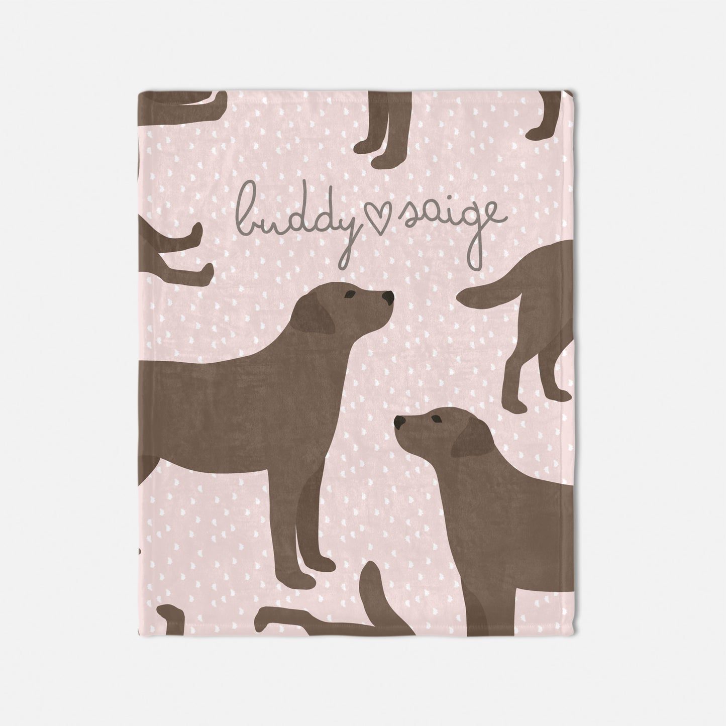Labrador Dog Personalized Baby Blanket
