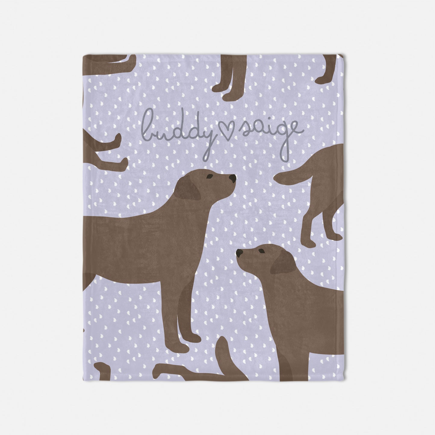 Labrador Dog Personalized Baby Blanket