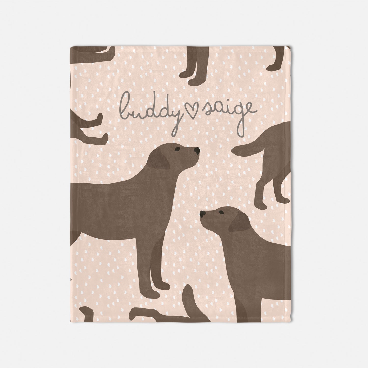 Labrador Dog Personalized Baby Blanket