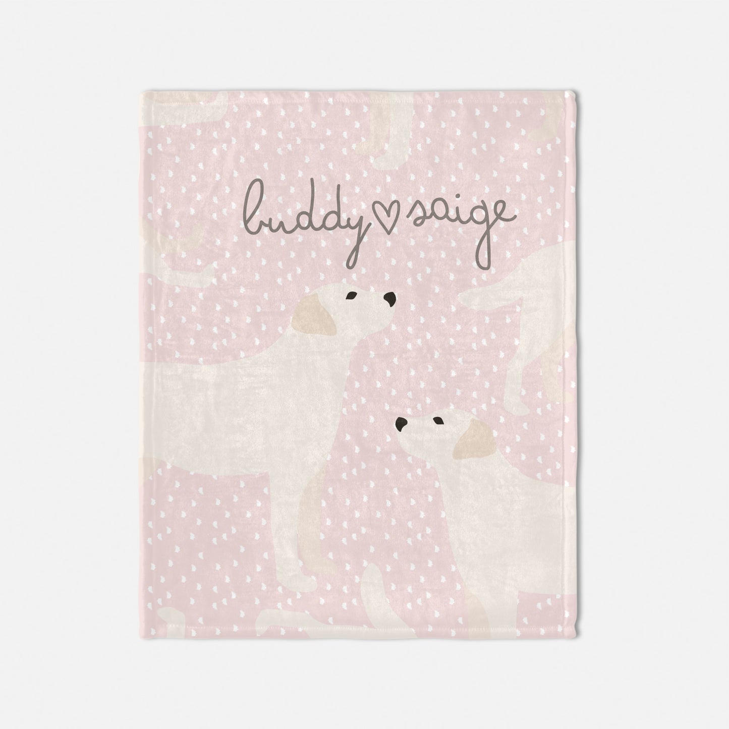 Labrador Dog Personalized Baby Blanket