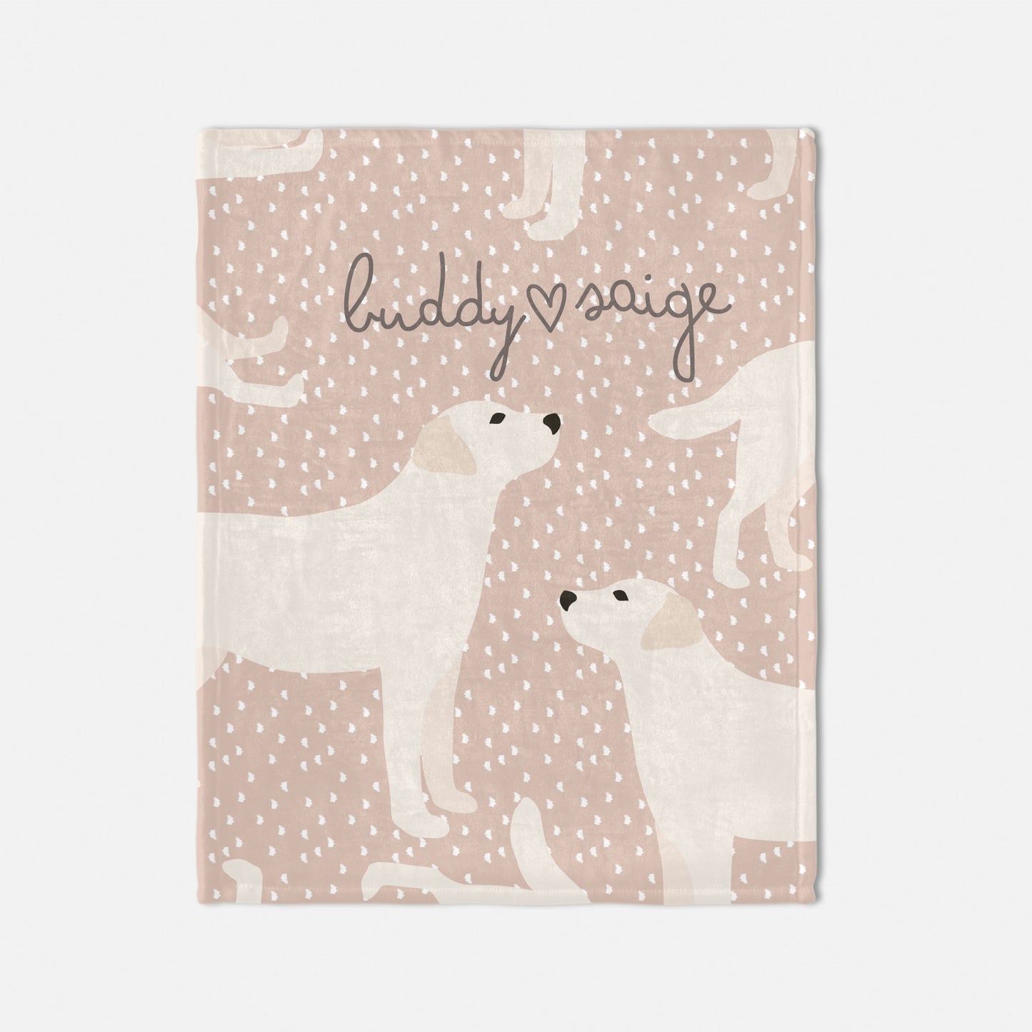 Labrador Dog Personalized Baby Blanket