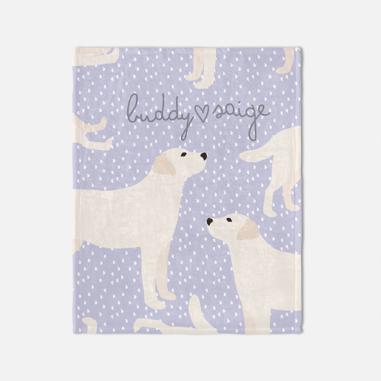 Labrador Dog Personalized Baby Blanket