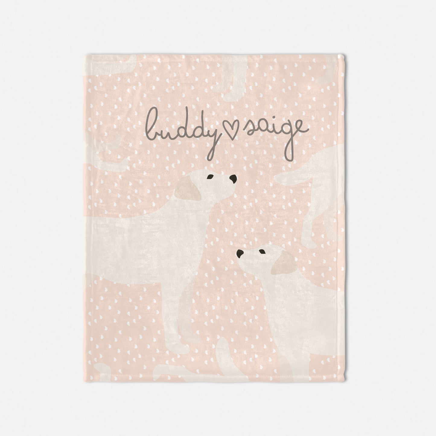 Labrador Dog Personalized Baby Blanket