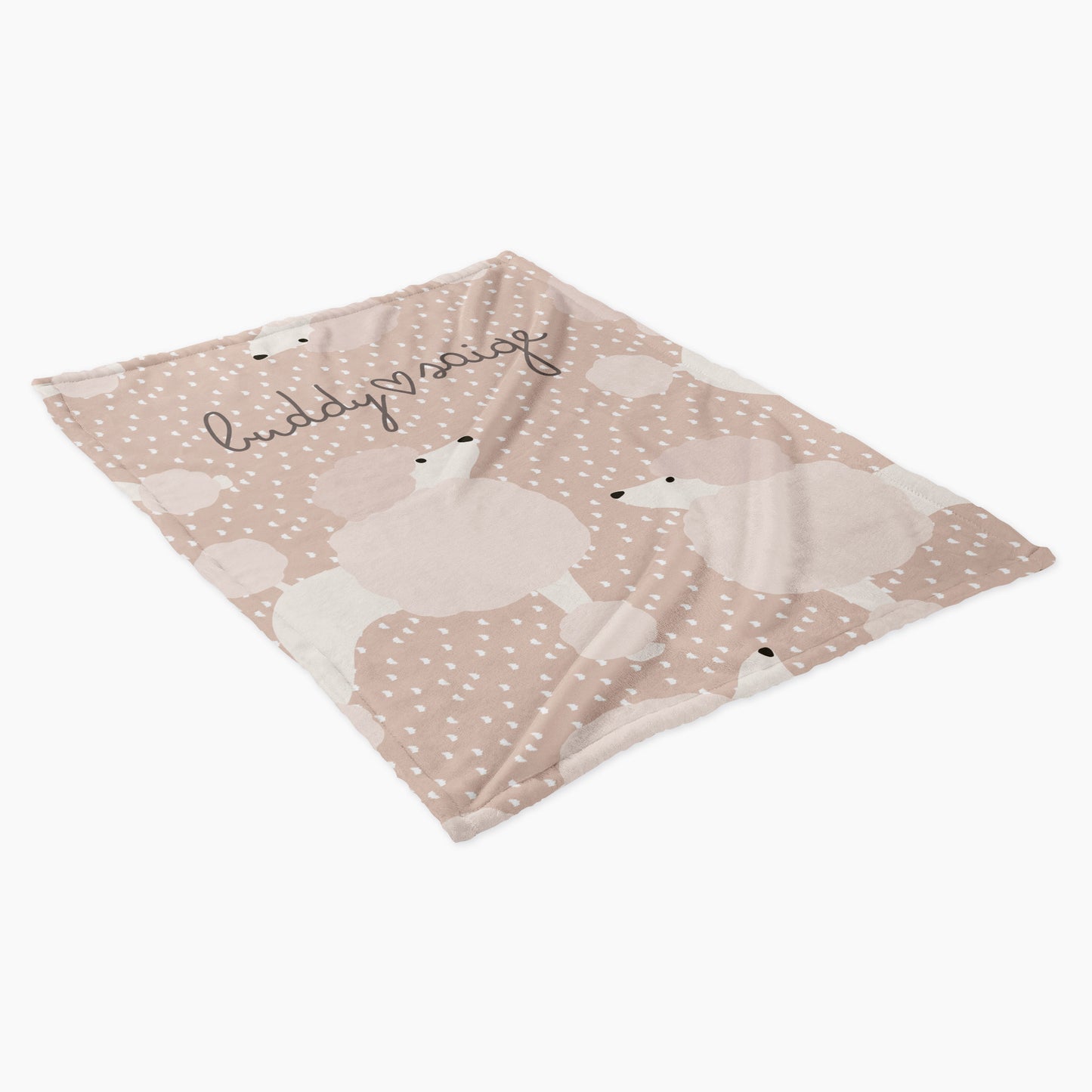 Poodle Dog Lion Cut Personalized Baby Blanket