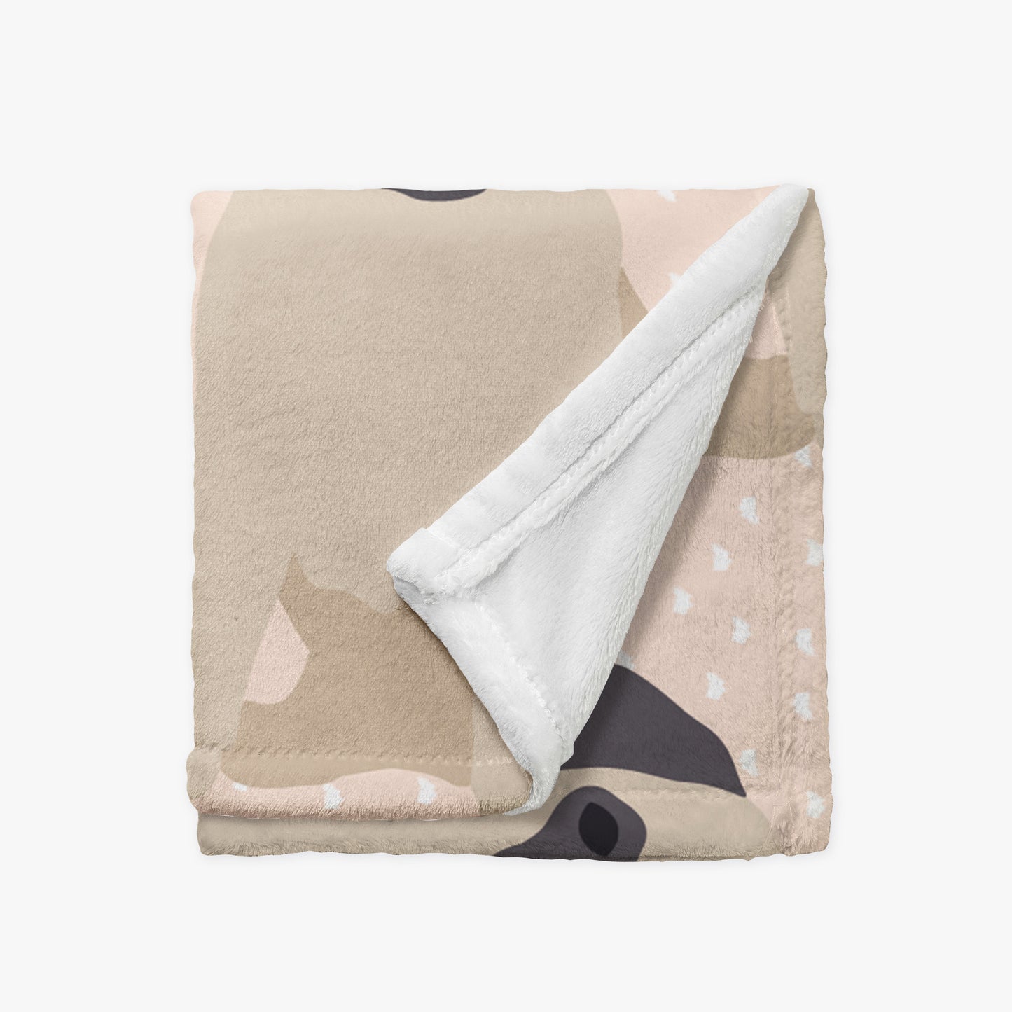 Pug Dog Personalized Baby Blanket
