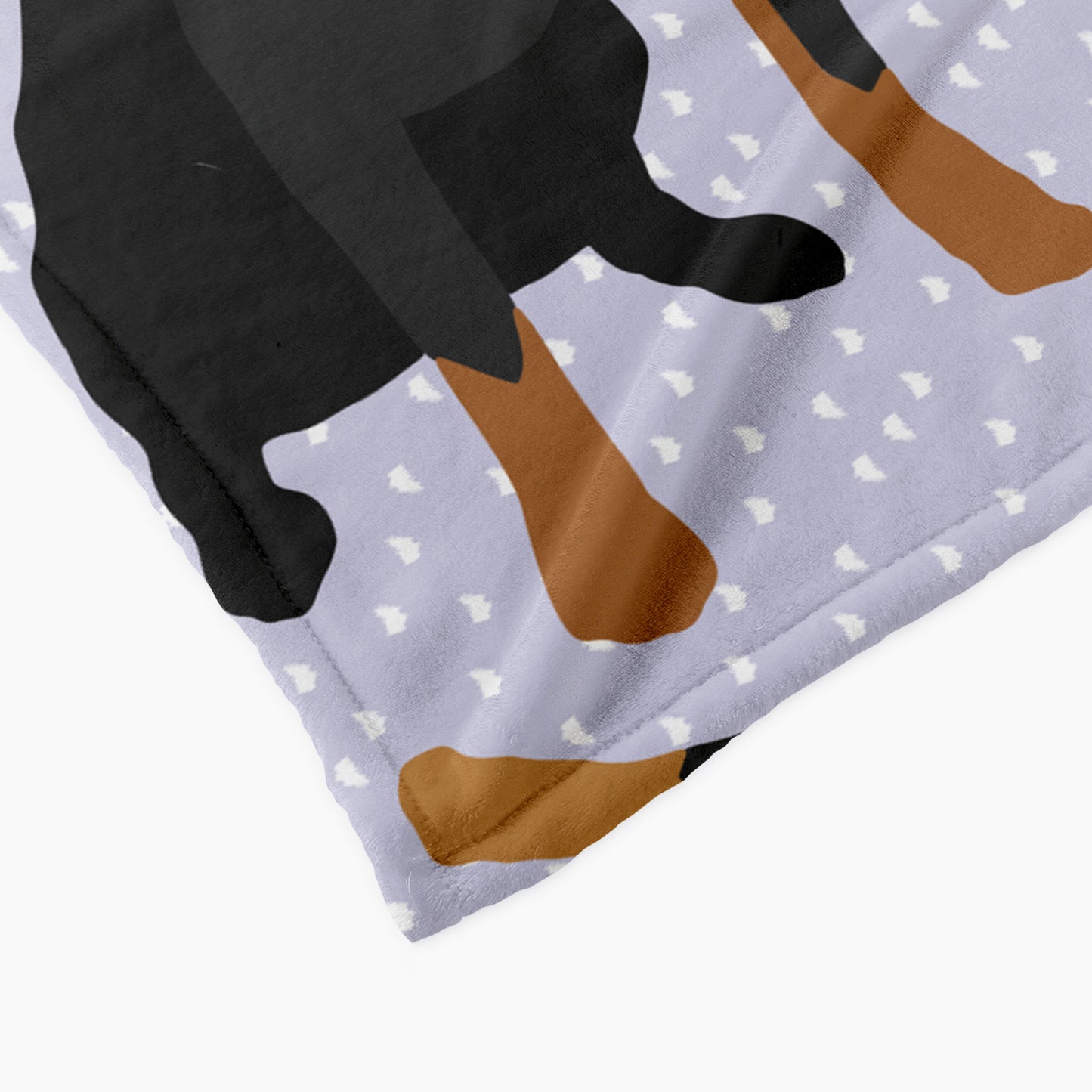 Rottweiler Dog Personalized Baby Blanket
