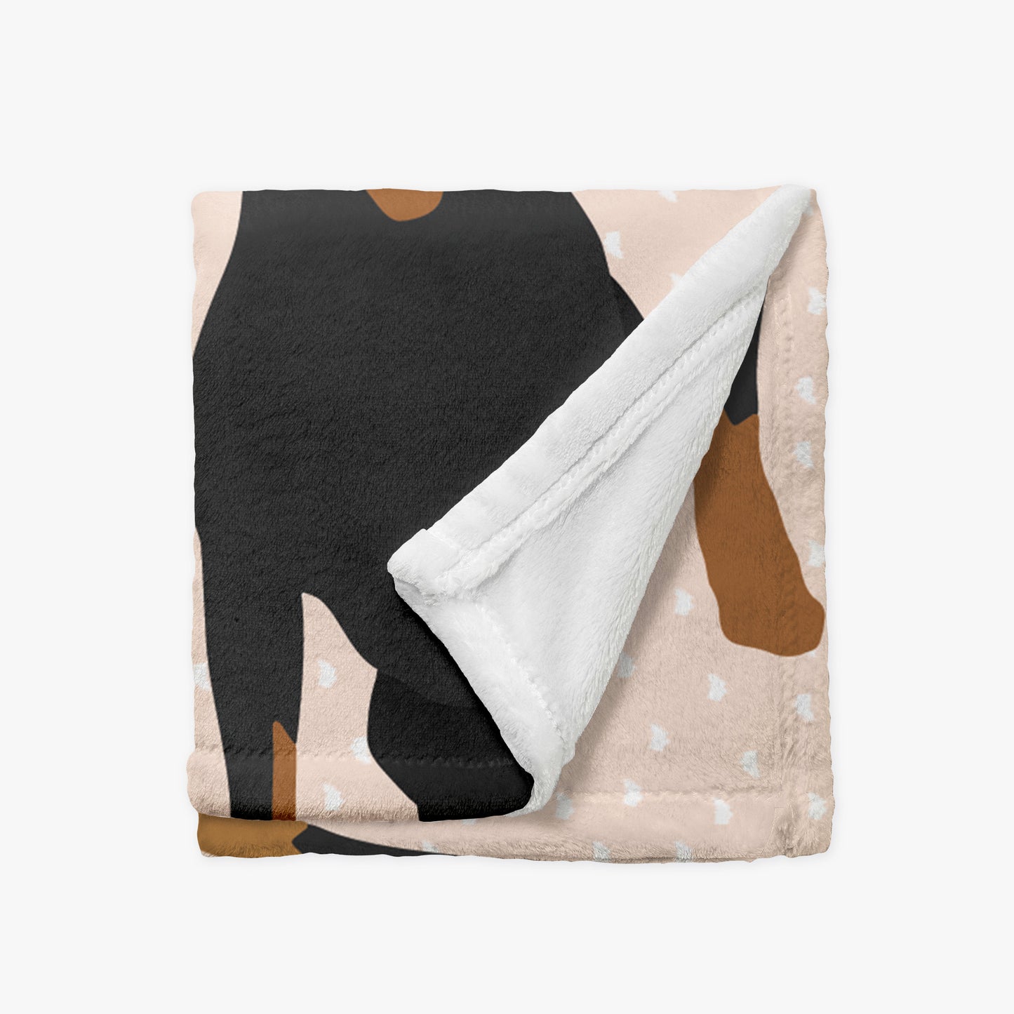 Rottweiler Dog Personalized Baby Blanket