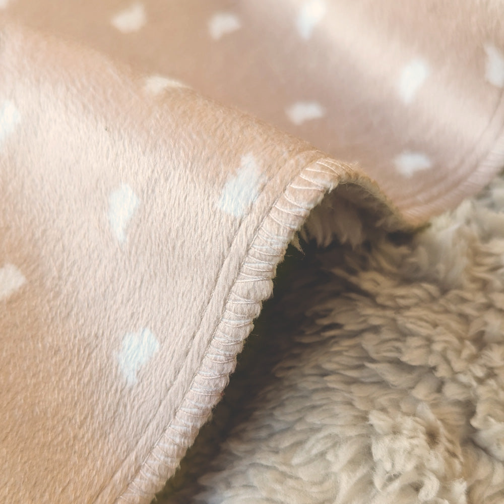 Golden Retriever Dog Personalized Sherpa Baby Blanket