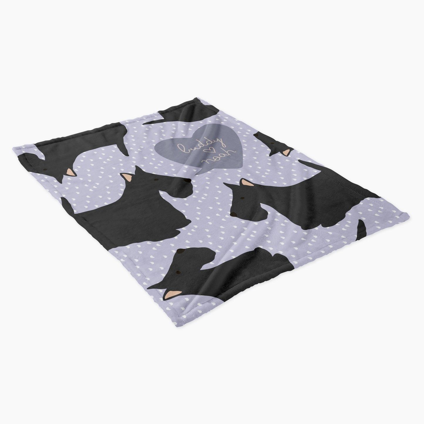 Scottish Terrier Dog Personalized Baby Blanket