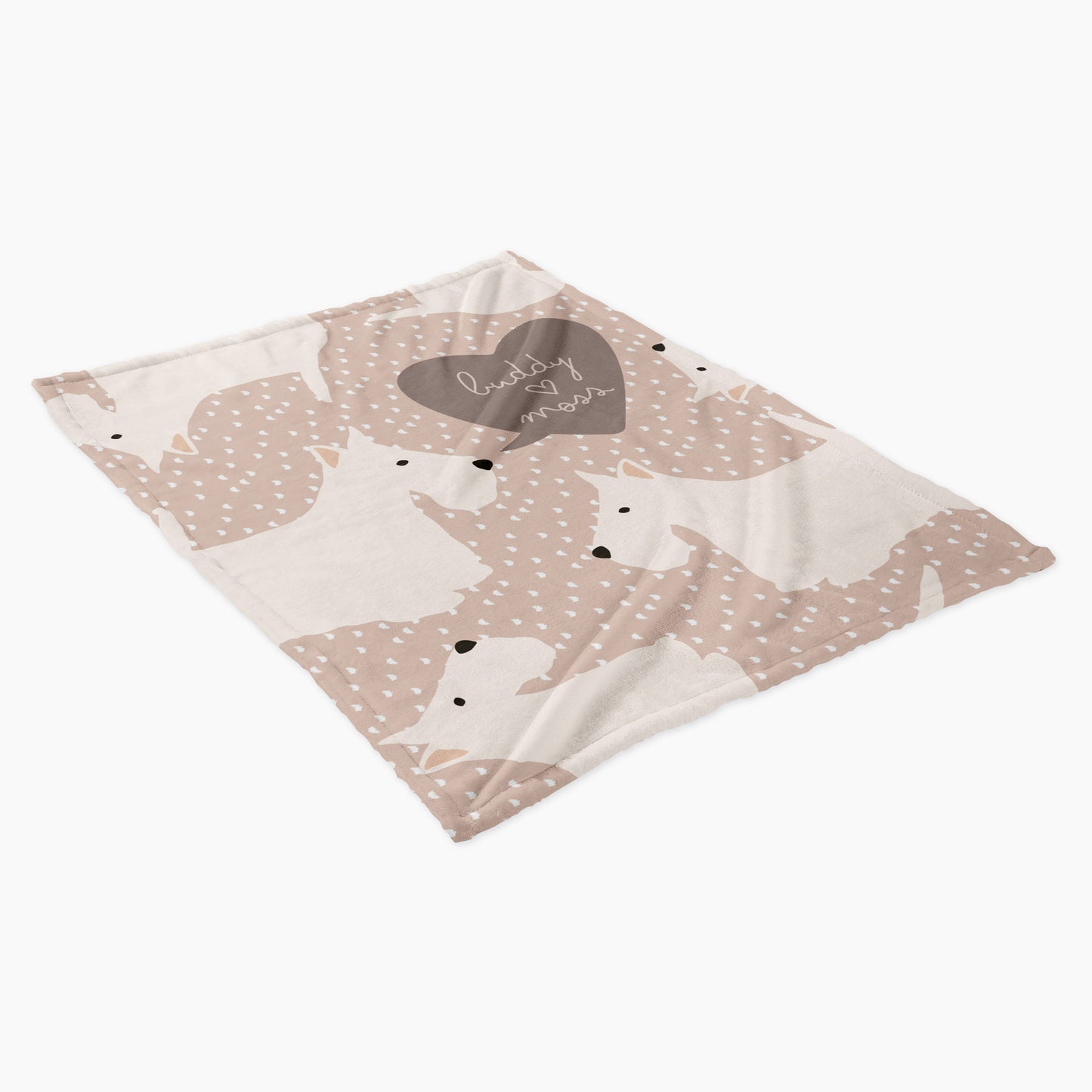 Scottish Terrier Dog Personalized Baby Blanket