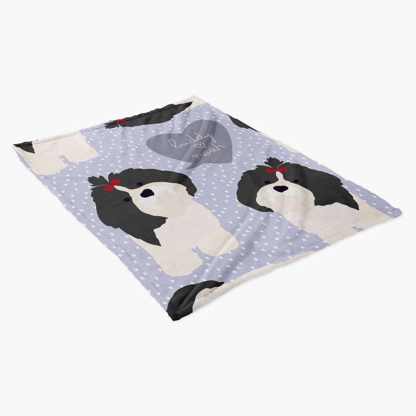 Shih Tzu Dog Personalized Baby Blanket