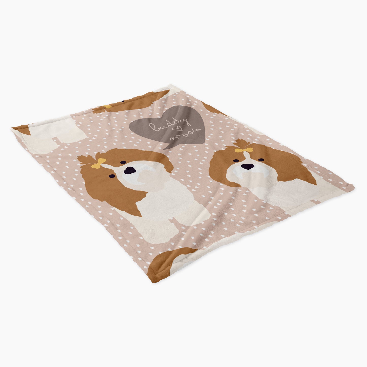 Shih Tzu Dog Personalized Baby Blanket