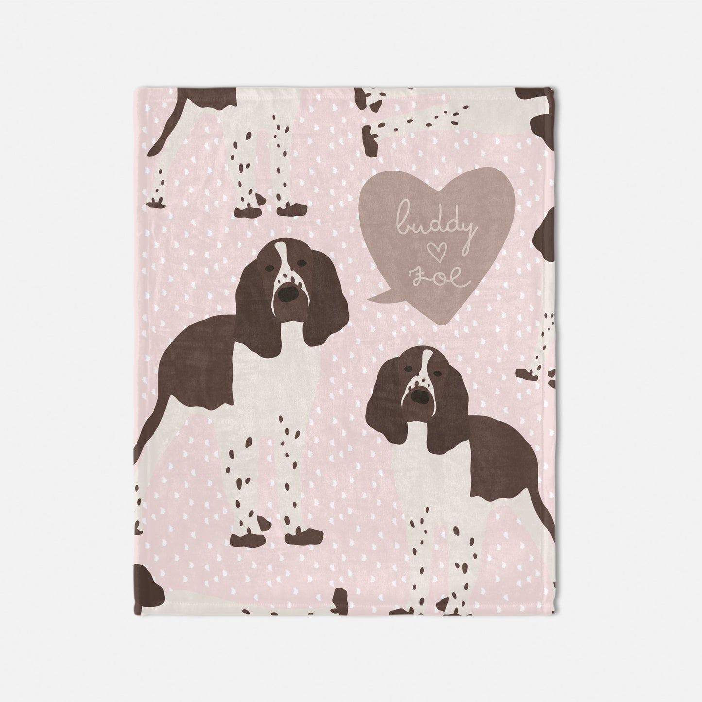Springer Spaniel Dog Personalized Baby Blanket