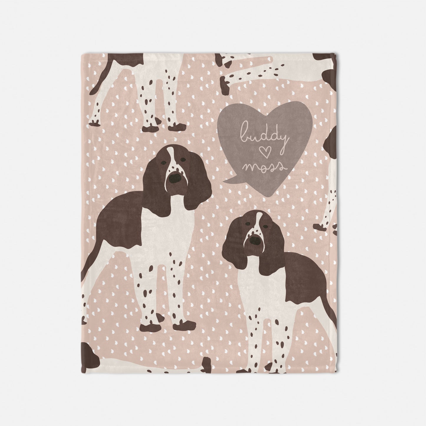 Springer Spaniel Dog Personalized Baby Blanket