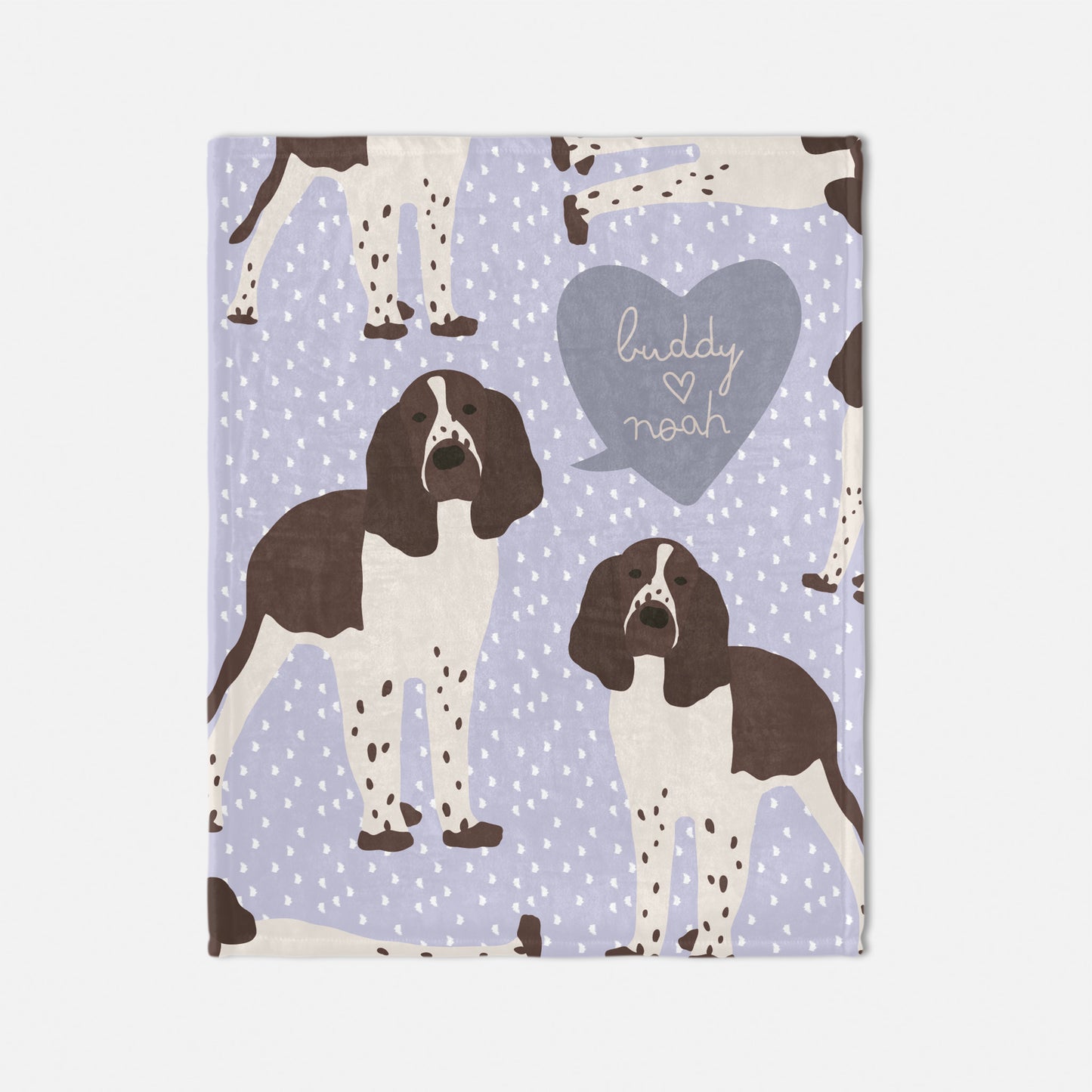 Springer Spaniel Dog Personalized Baby Blanket