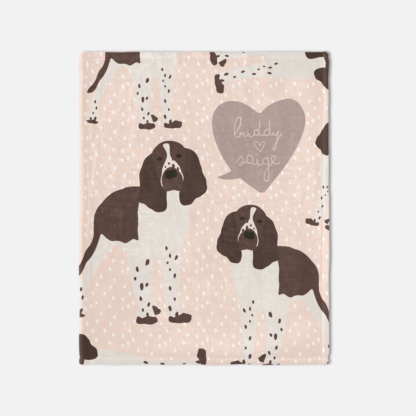 Springer Spaniel Dog Personalized Baby Blanket
