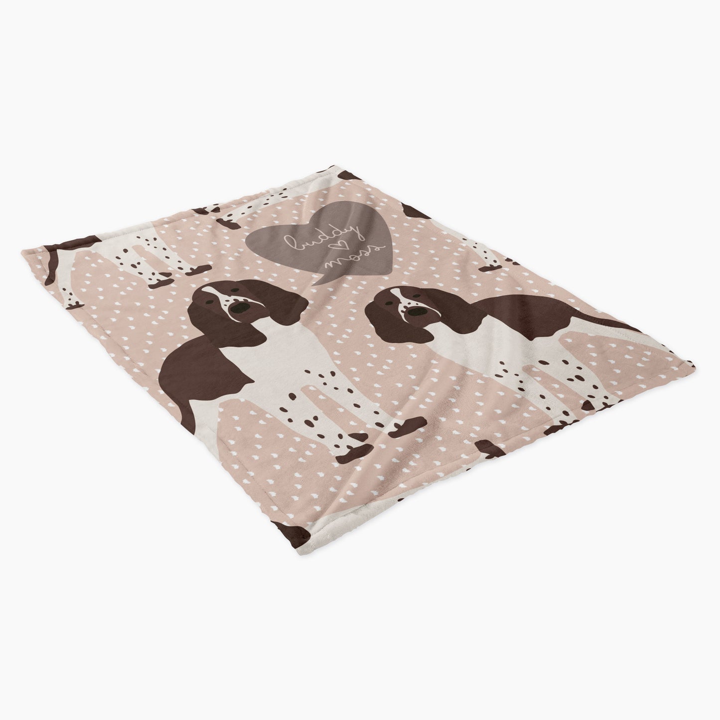 Springer Spaniel Dog Personalized Baby Blanket