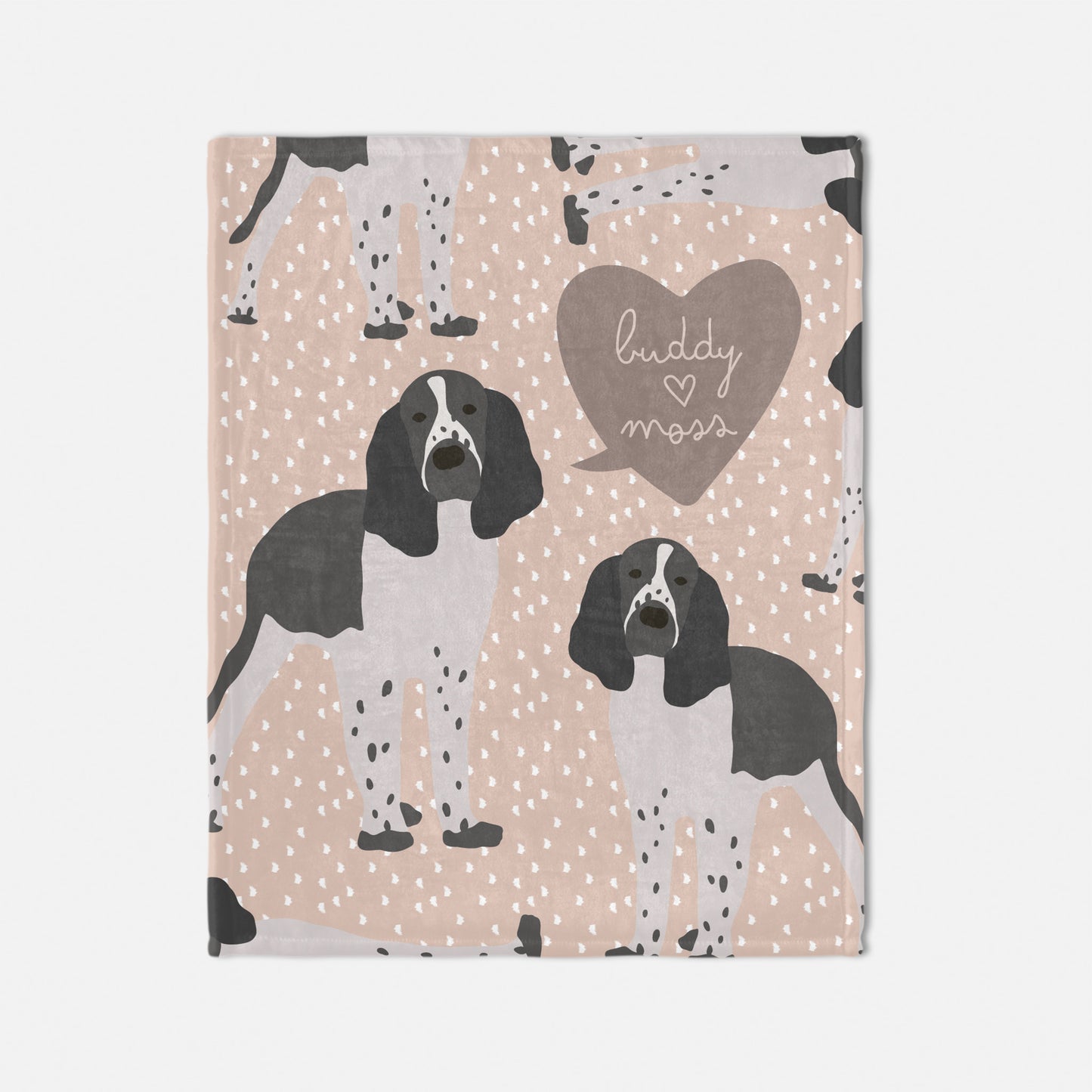 Springer Spaniel Dog Personalized Baby Blanket