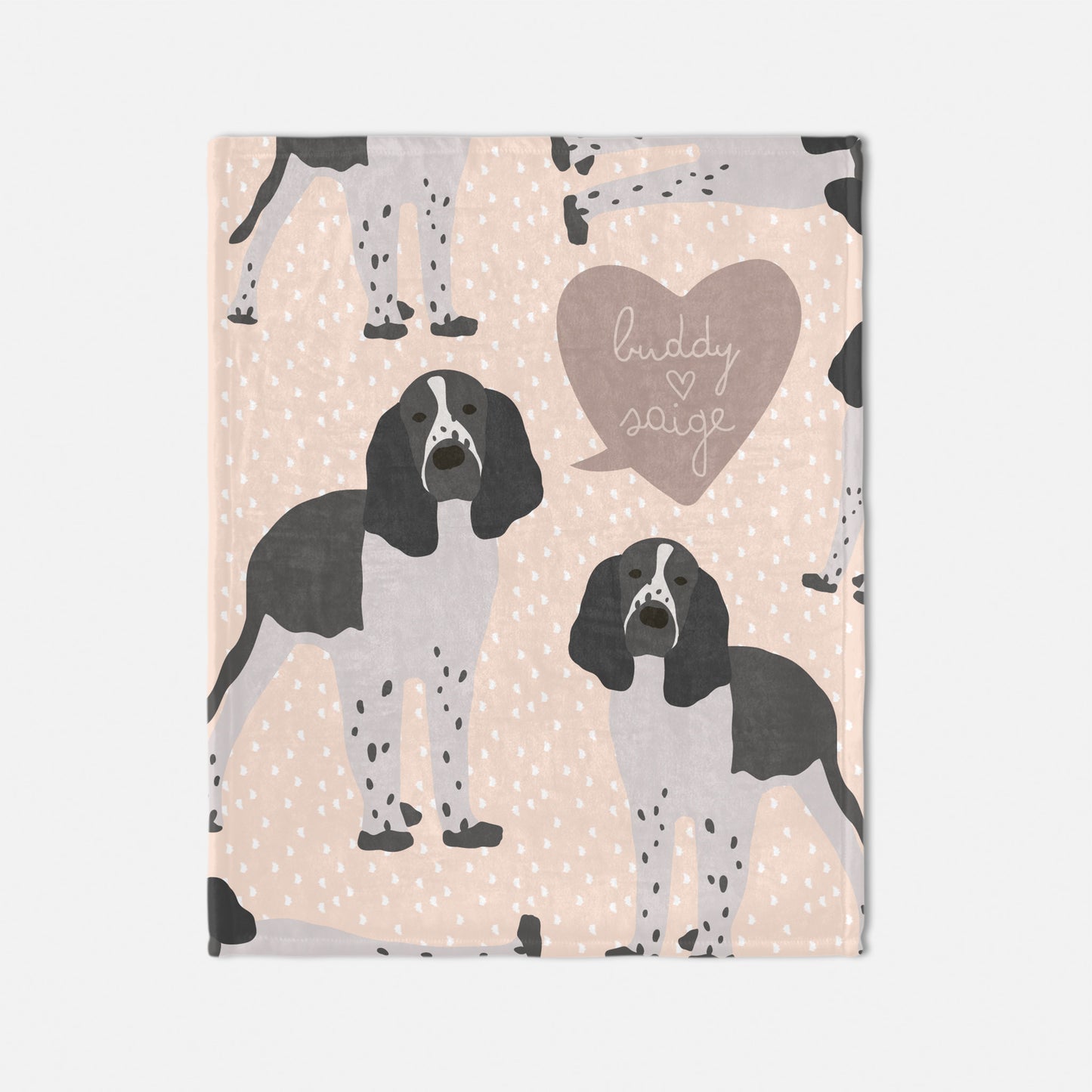 Springer Spaniel Dog Personalized Baby Blanket