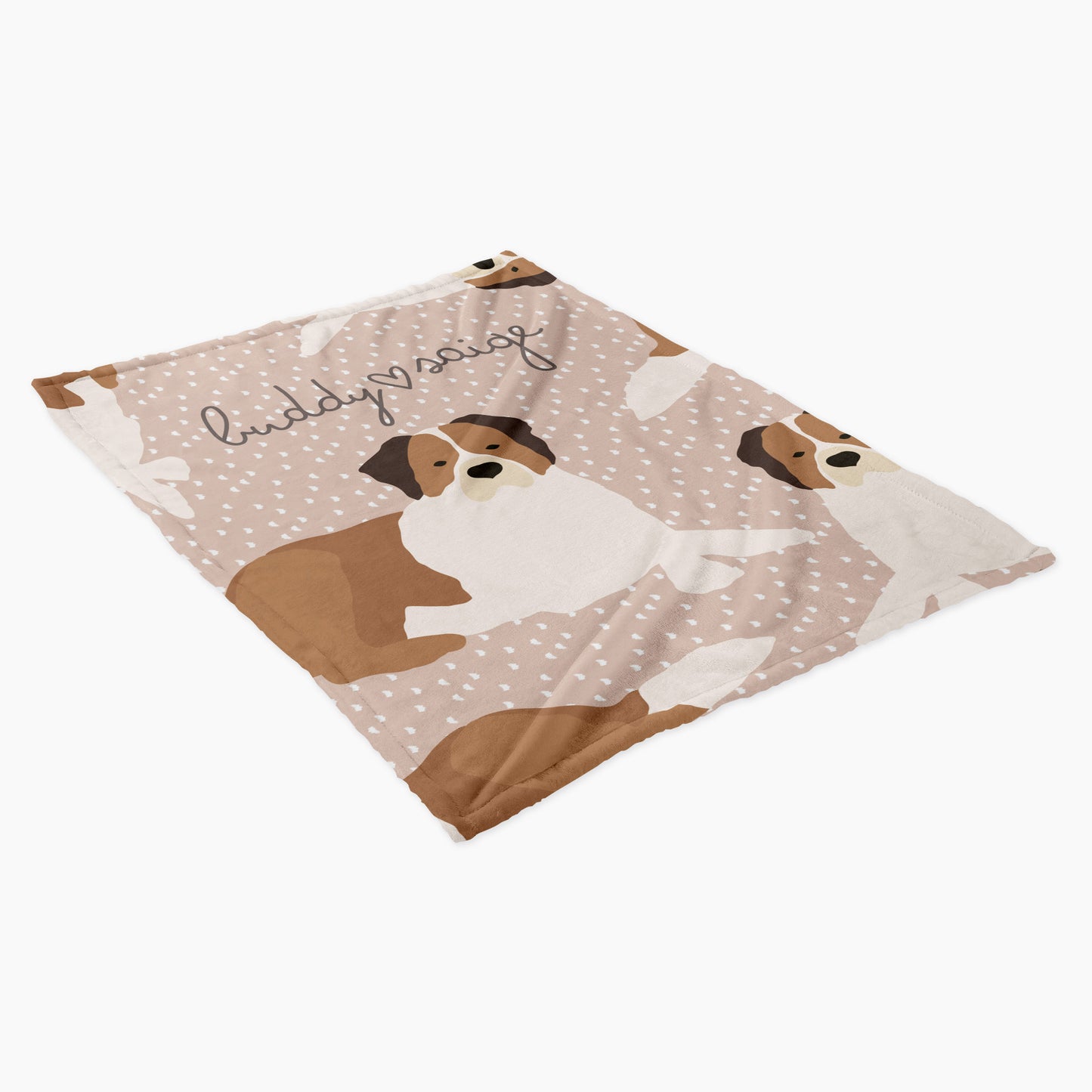 St Bernard Dog Personalized Baby Blanket