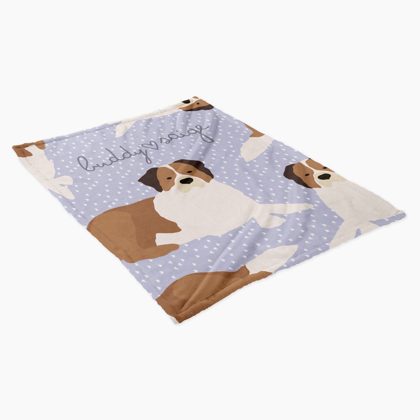 St Bernard Dog Personalized Baby Blanket