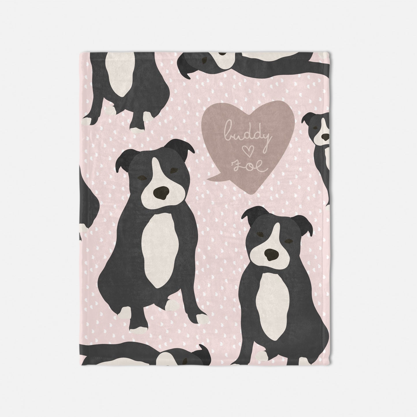 Staffordshire Bull Terrier Dog Personalized Baby Blanket