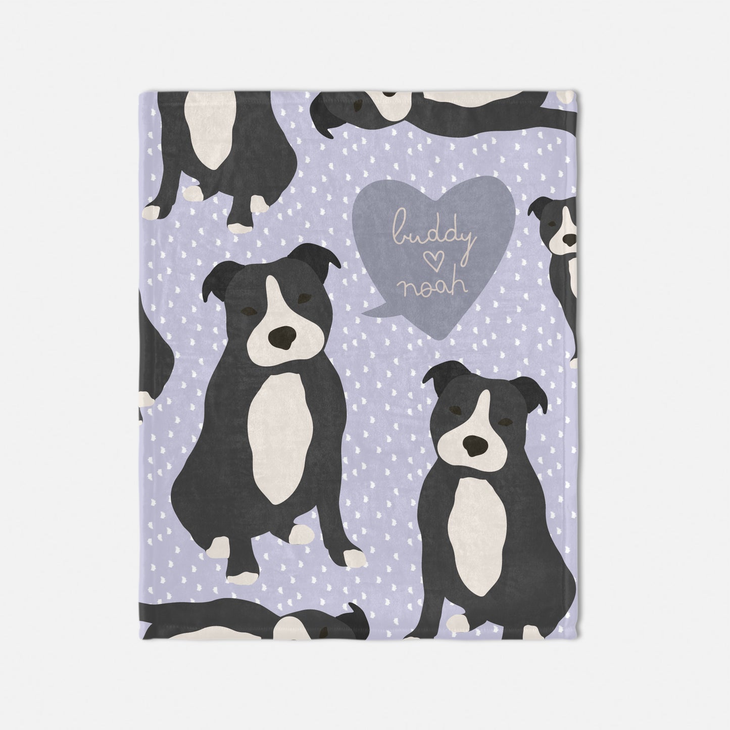 Staffordshire Bull Terrier Dog Personalized Baby Blanket