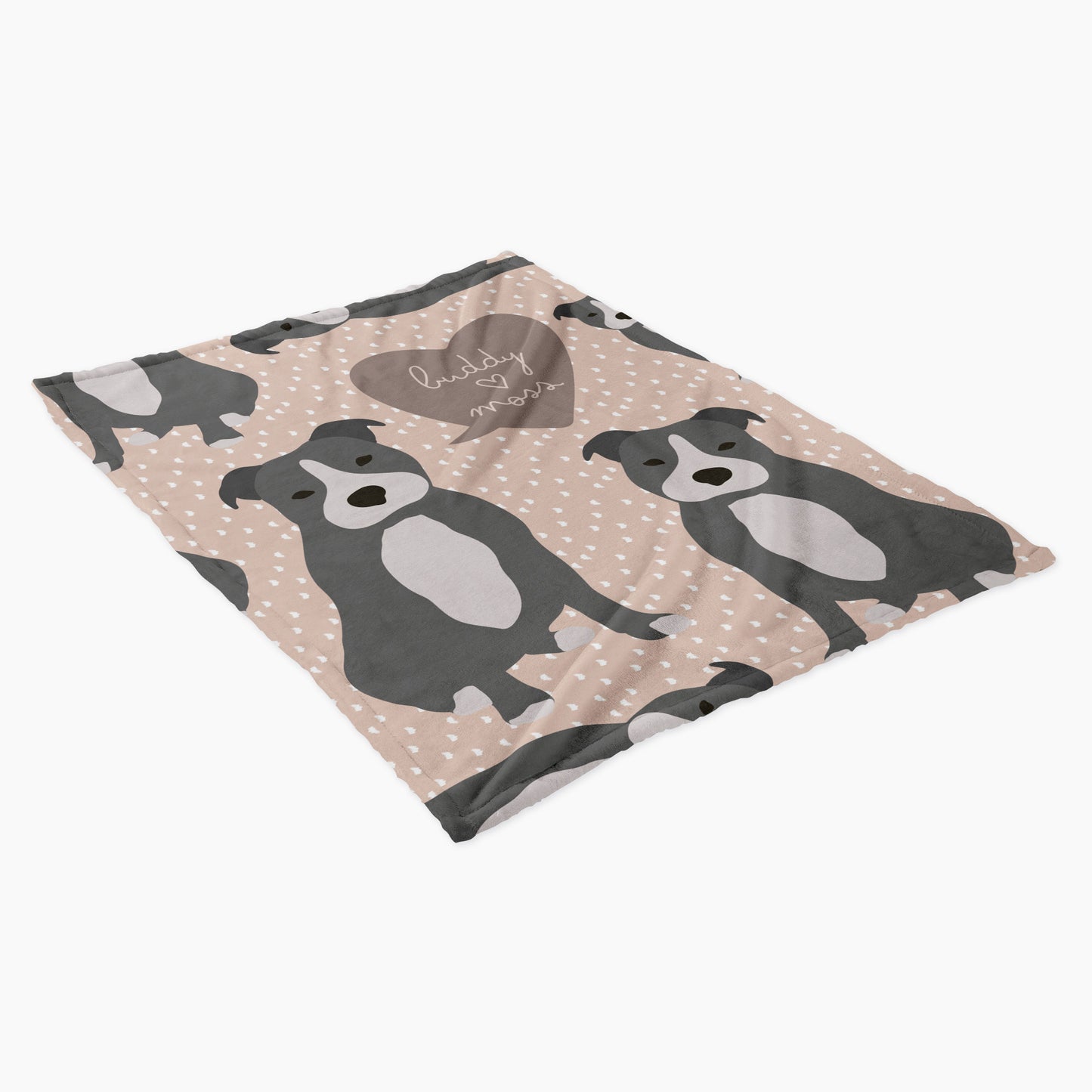 Staffordshire Bull Terrier Dog Personalized Baby Blanket