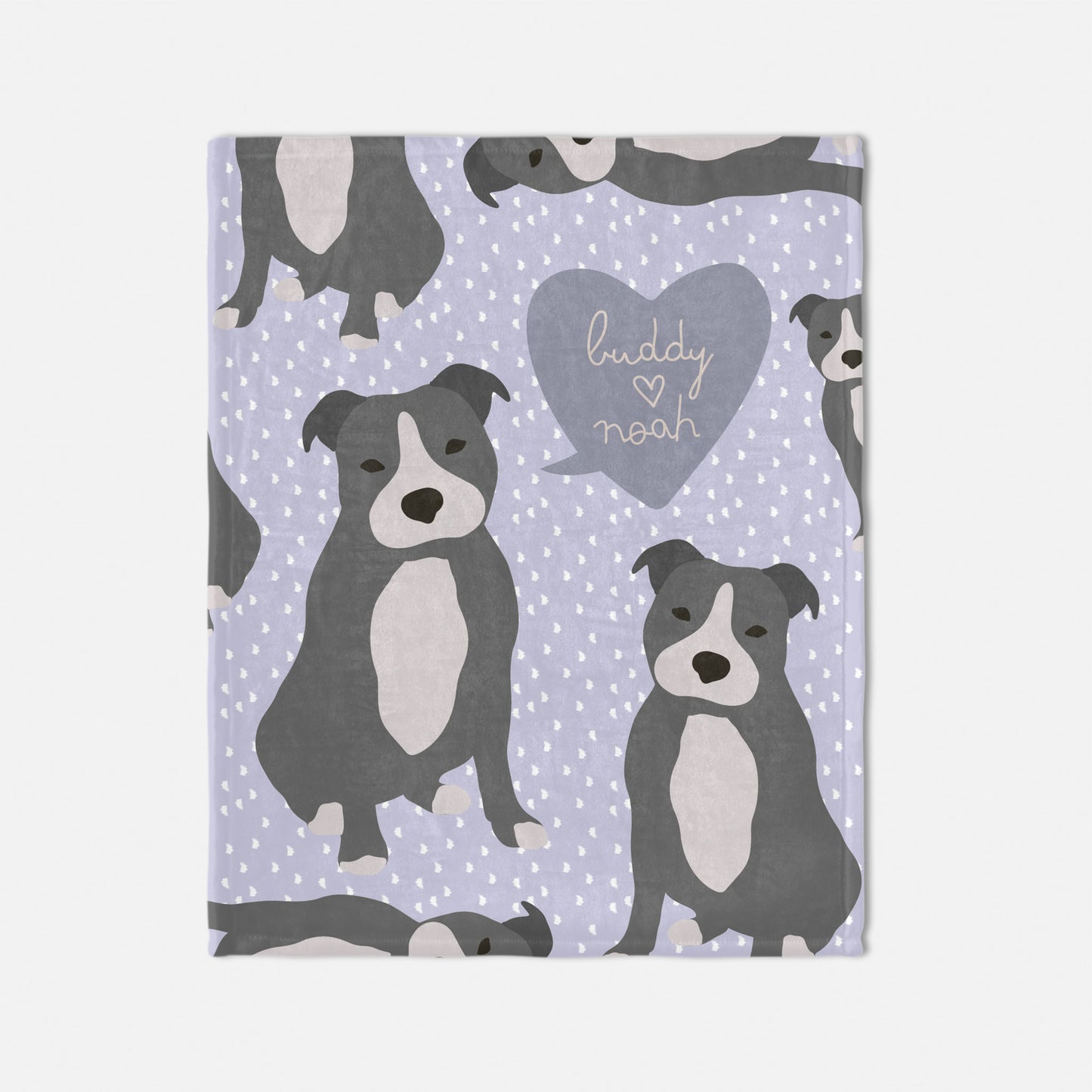 Staffordshire Bull Terrier Dog Personalized Baby Blanket