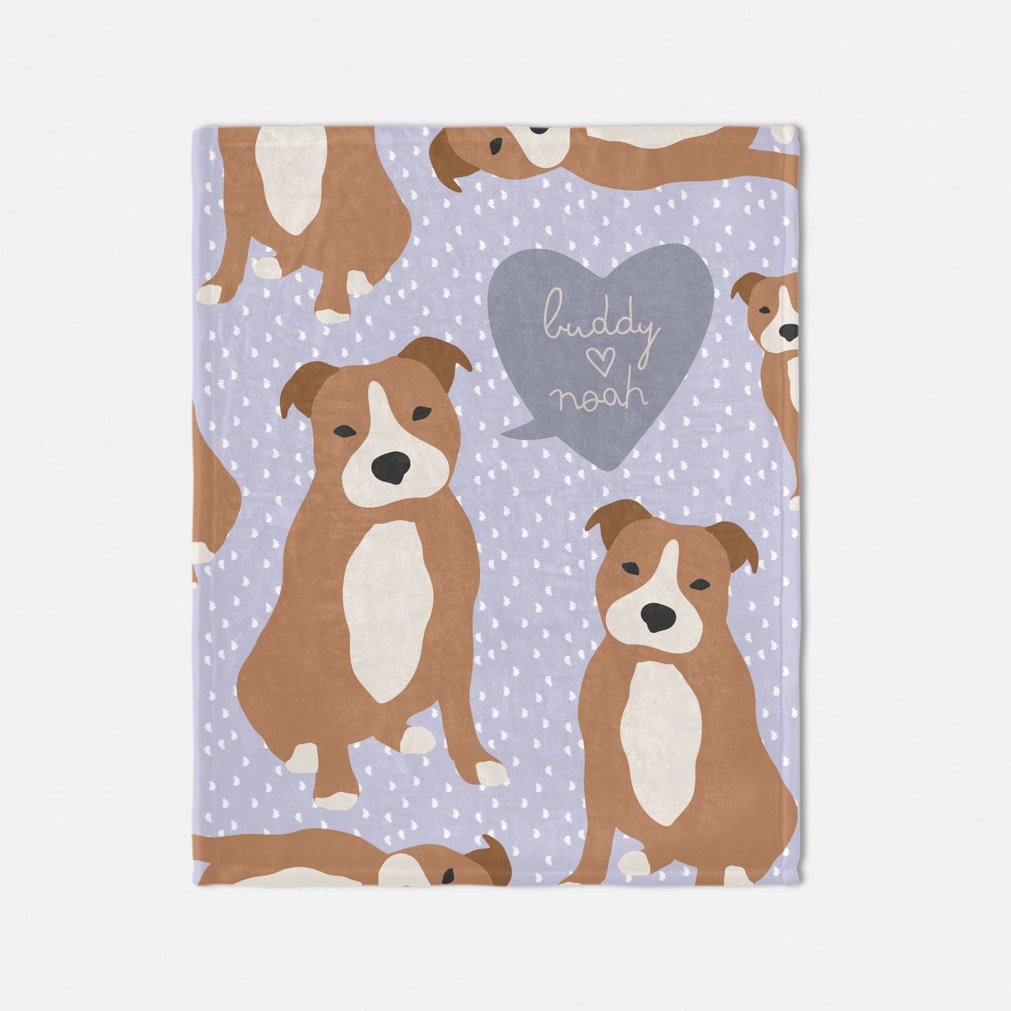 Staffordshire Bull Terrier Dog Personalized Baby Blanket