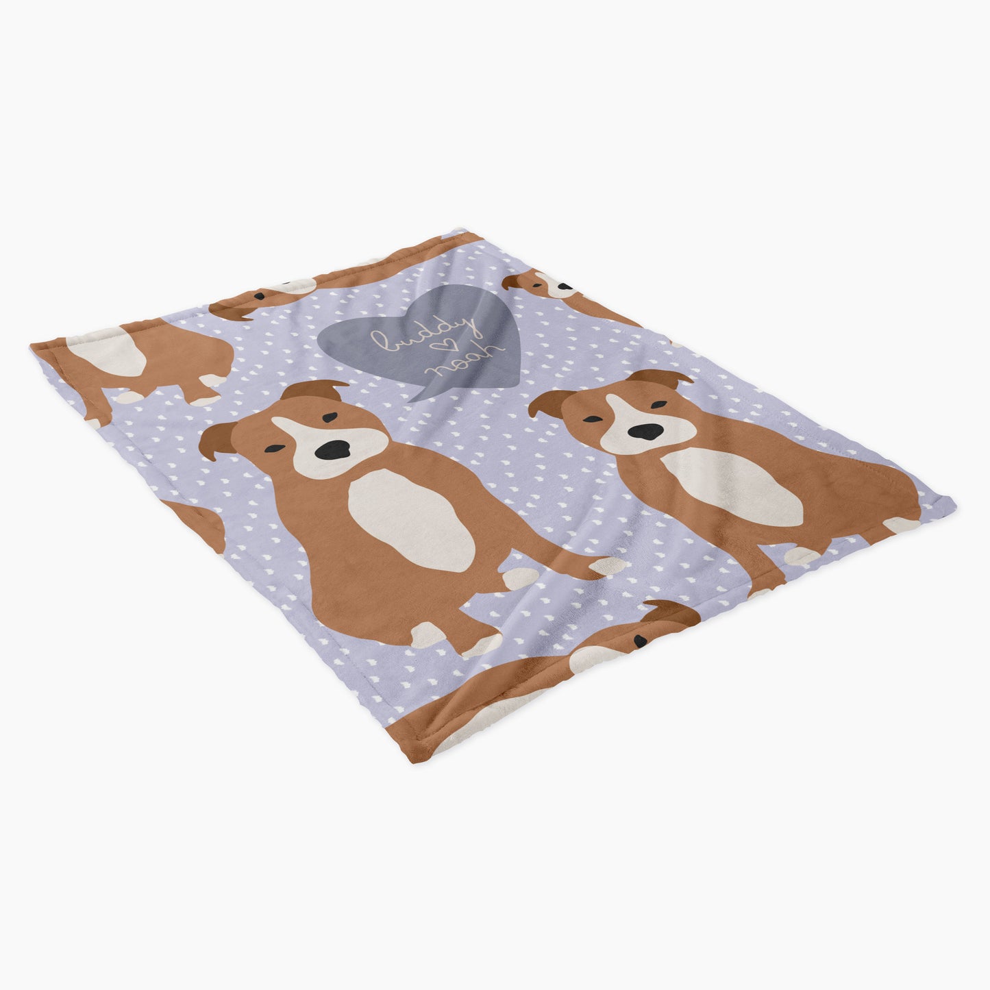 Staffordshire Bull Terrier Dog Personalized Baby Blanket