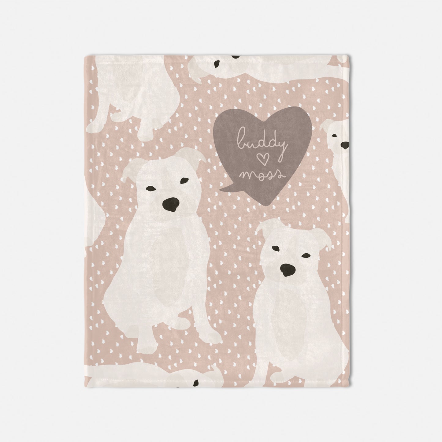 Staffordshire Bull Terrier Dog Personalized Baby Blanket