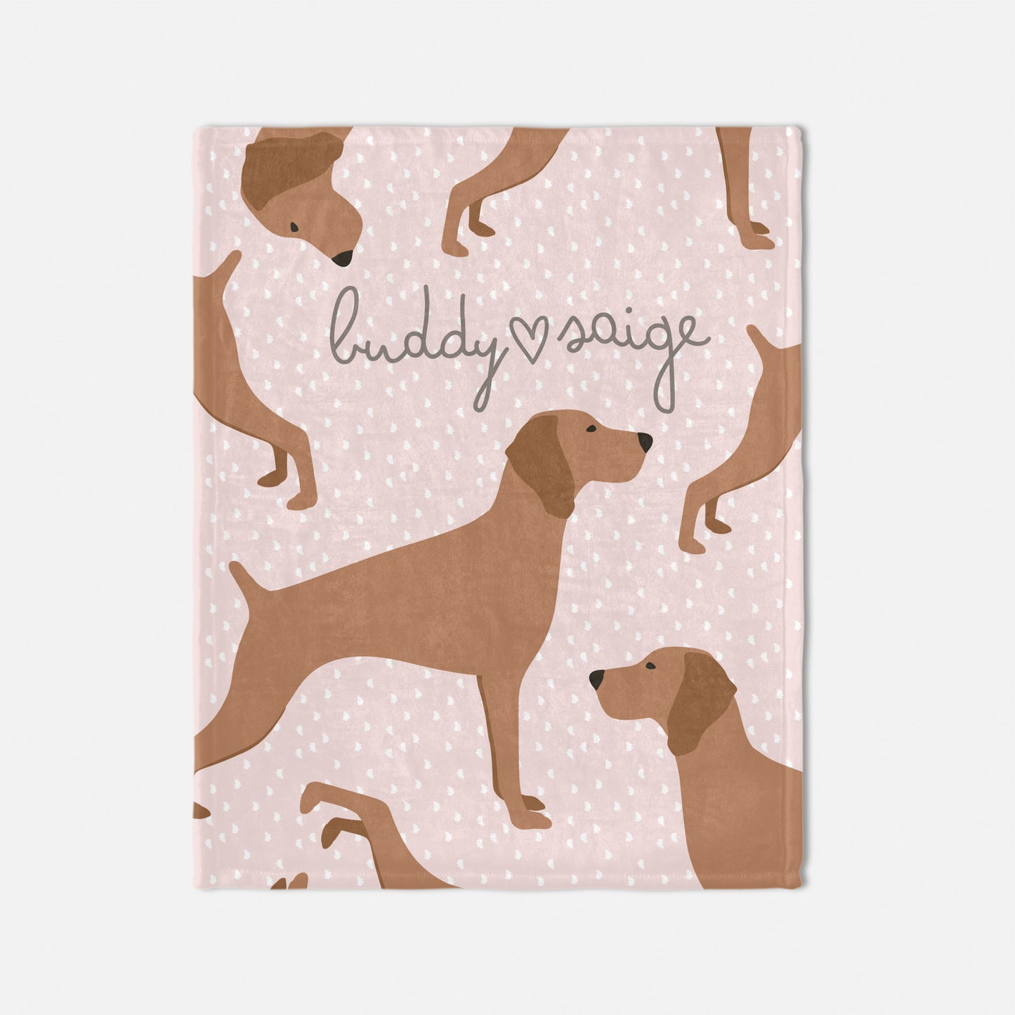 Vizsla Dog Personalized Baby Blanket