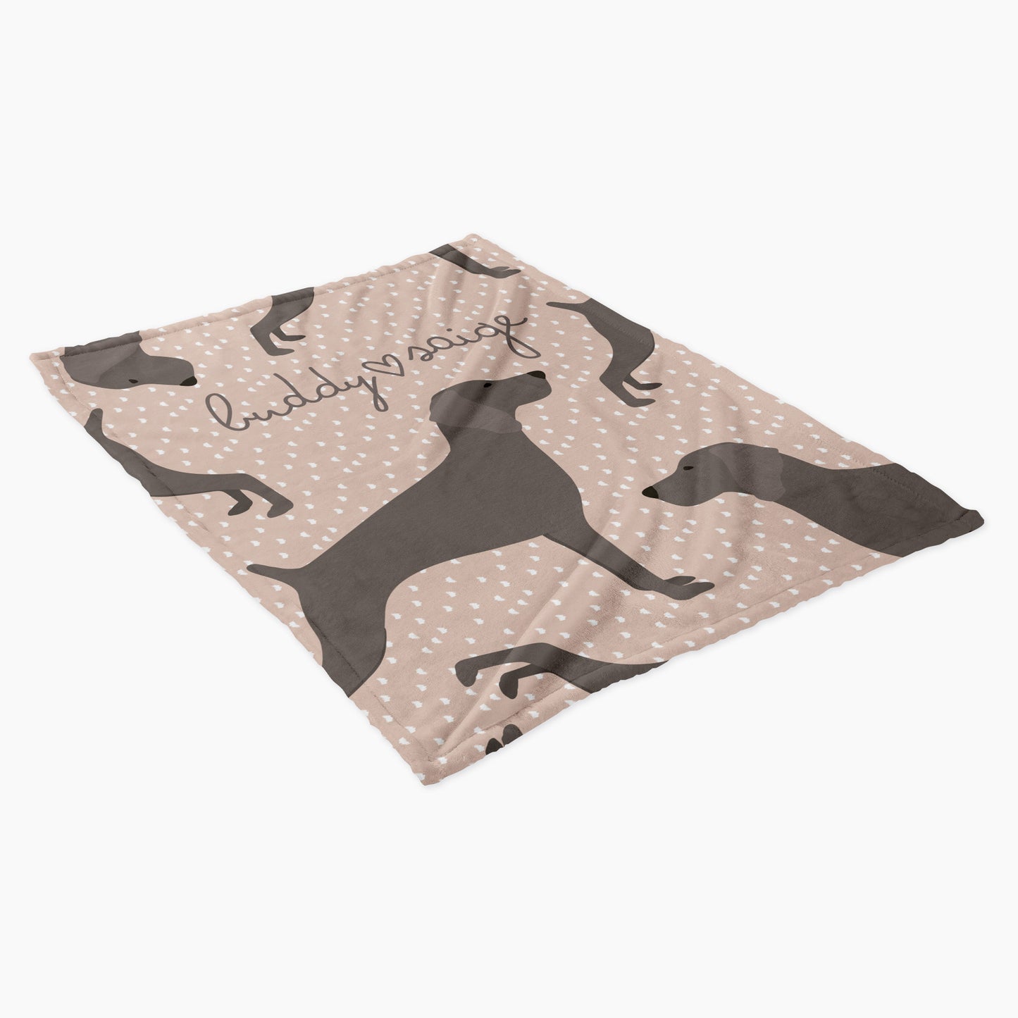 Weimaraner Dog Personalized Baby Blanket