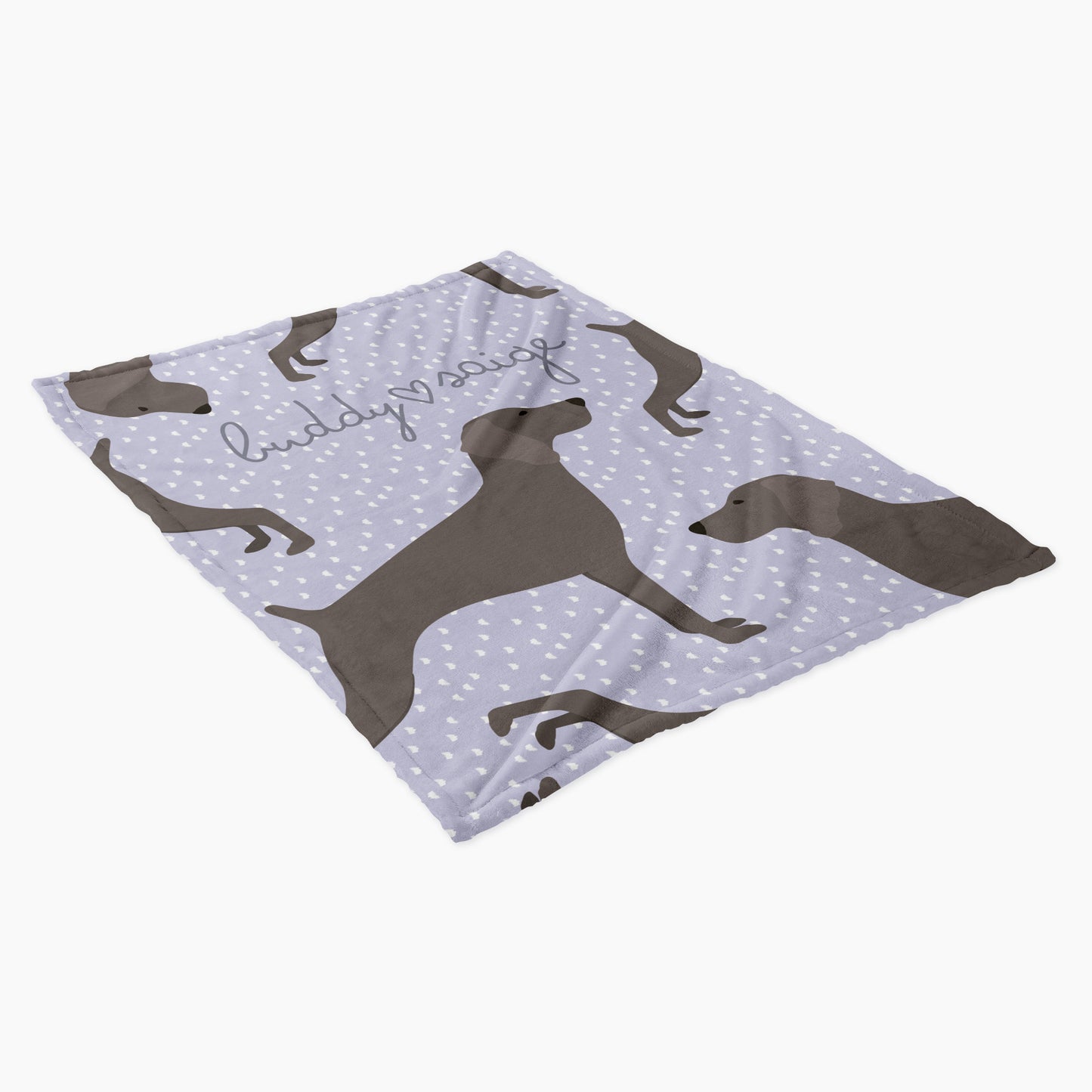 Weimaraner Dog Personalized Baby Blanket