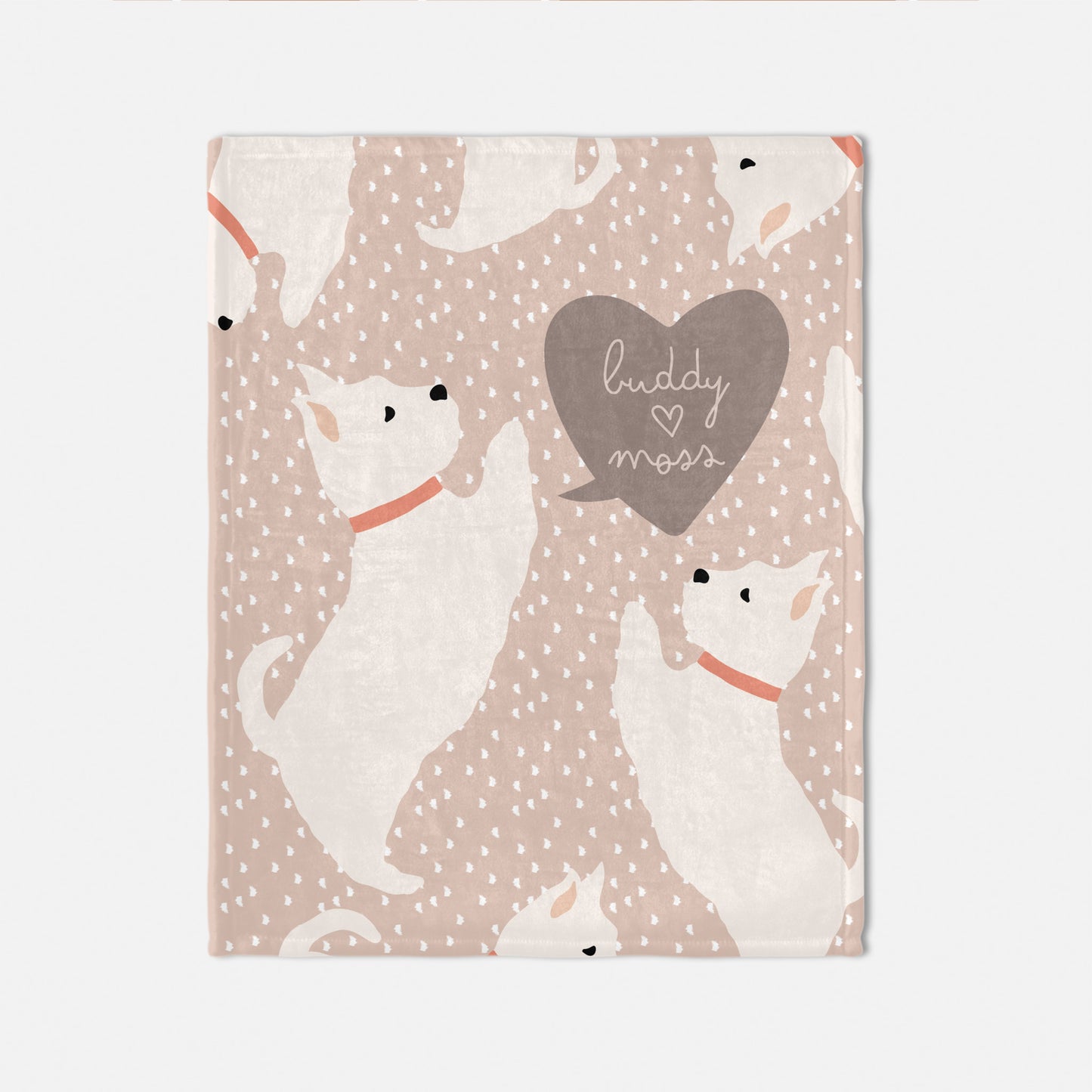 West Highland Terrier Dog Personalized Baby Blanket