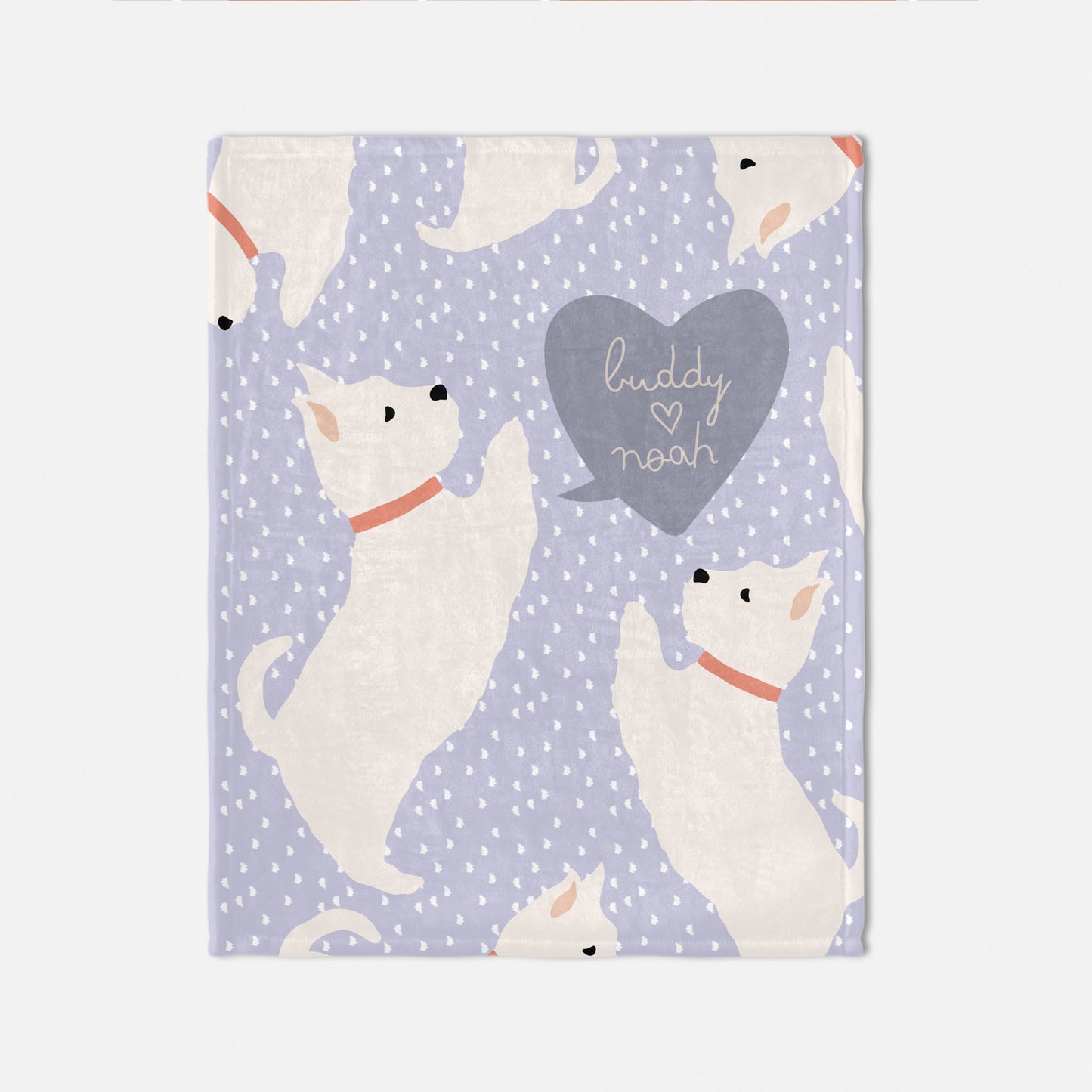 West Highland Terrier Dog Personalized Baby Blanket