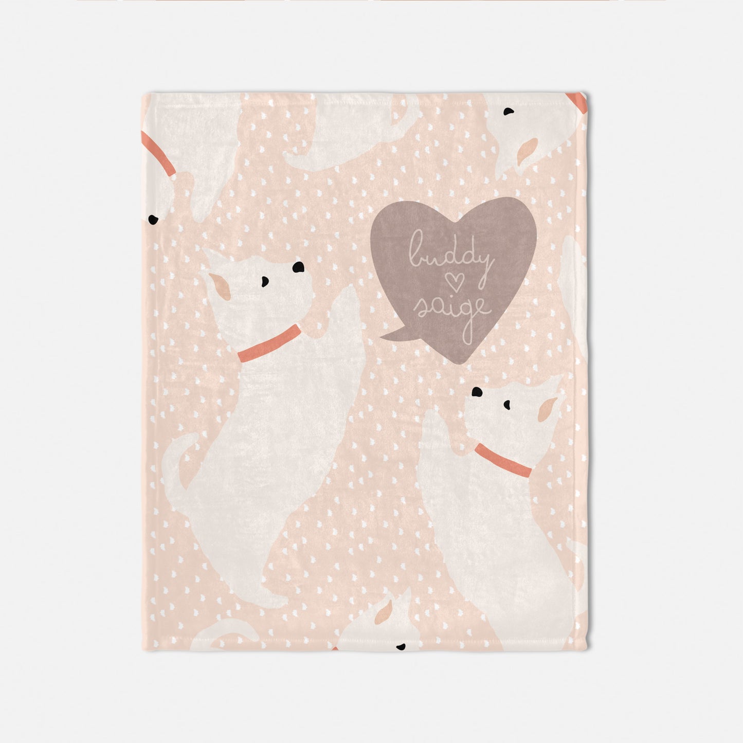 West Highland Terrier Dog Personalized Baby Blanket