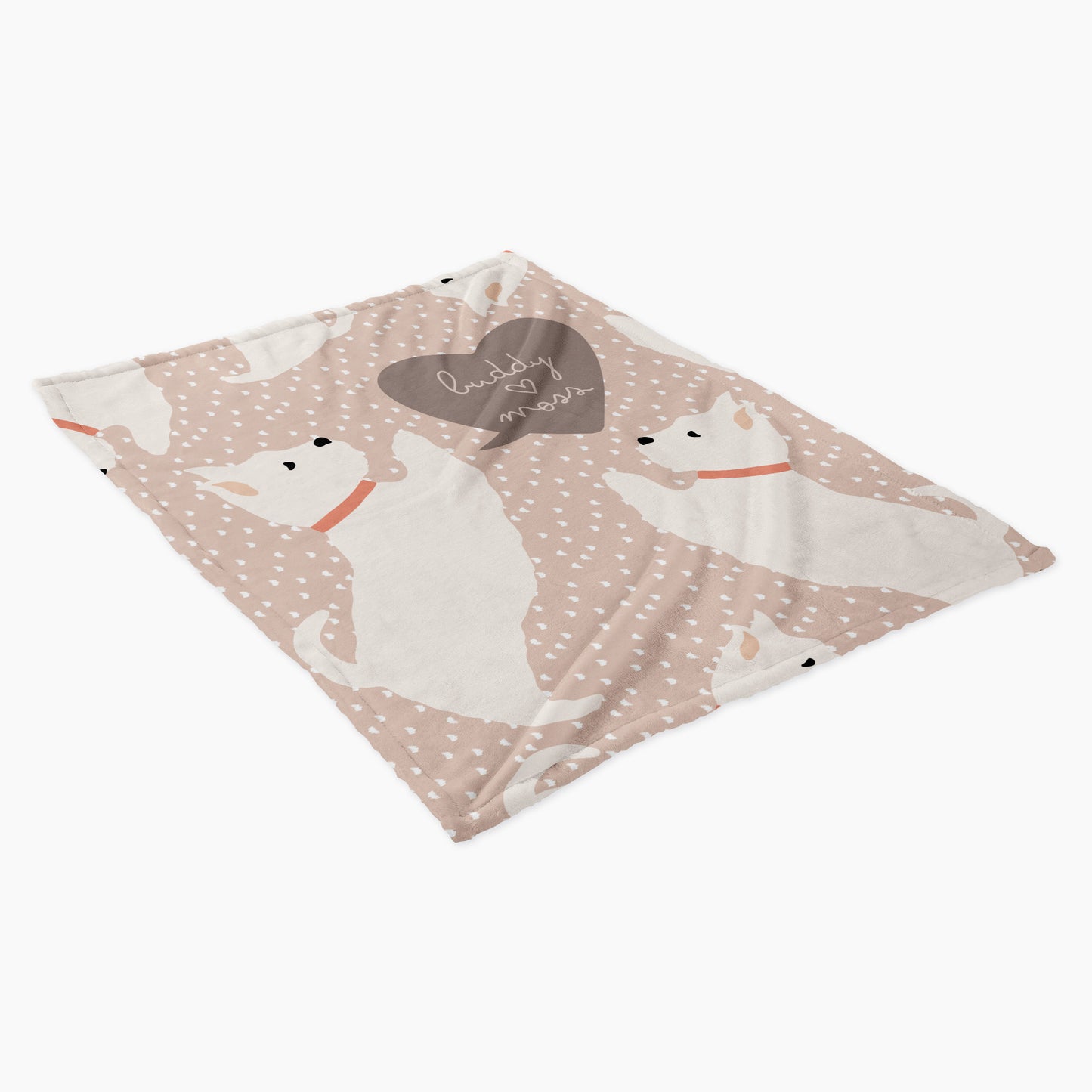 West Highland Terrier Dog Personalized Baby Blanket