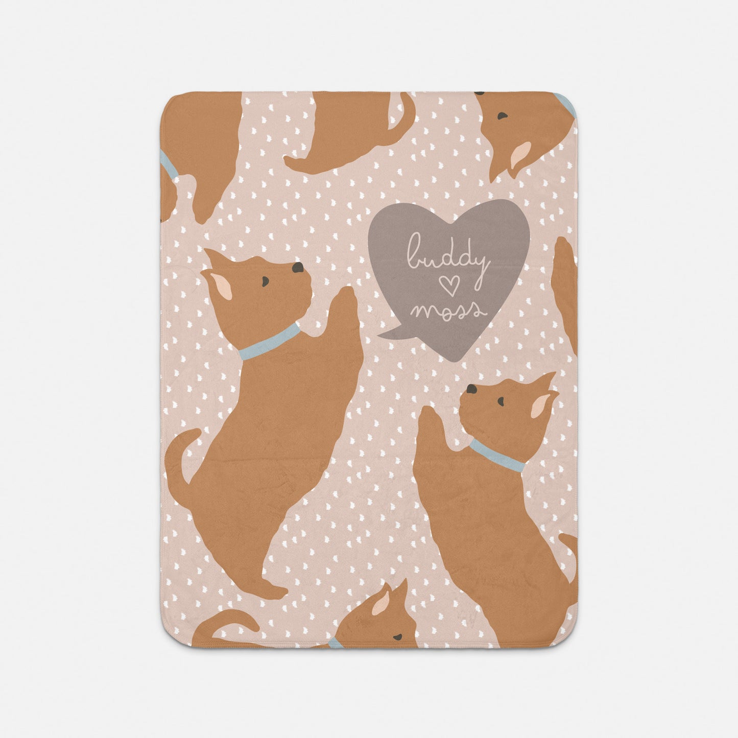 West Highland Terrier Dog Personalized Sherpa Baby Blanket