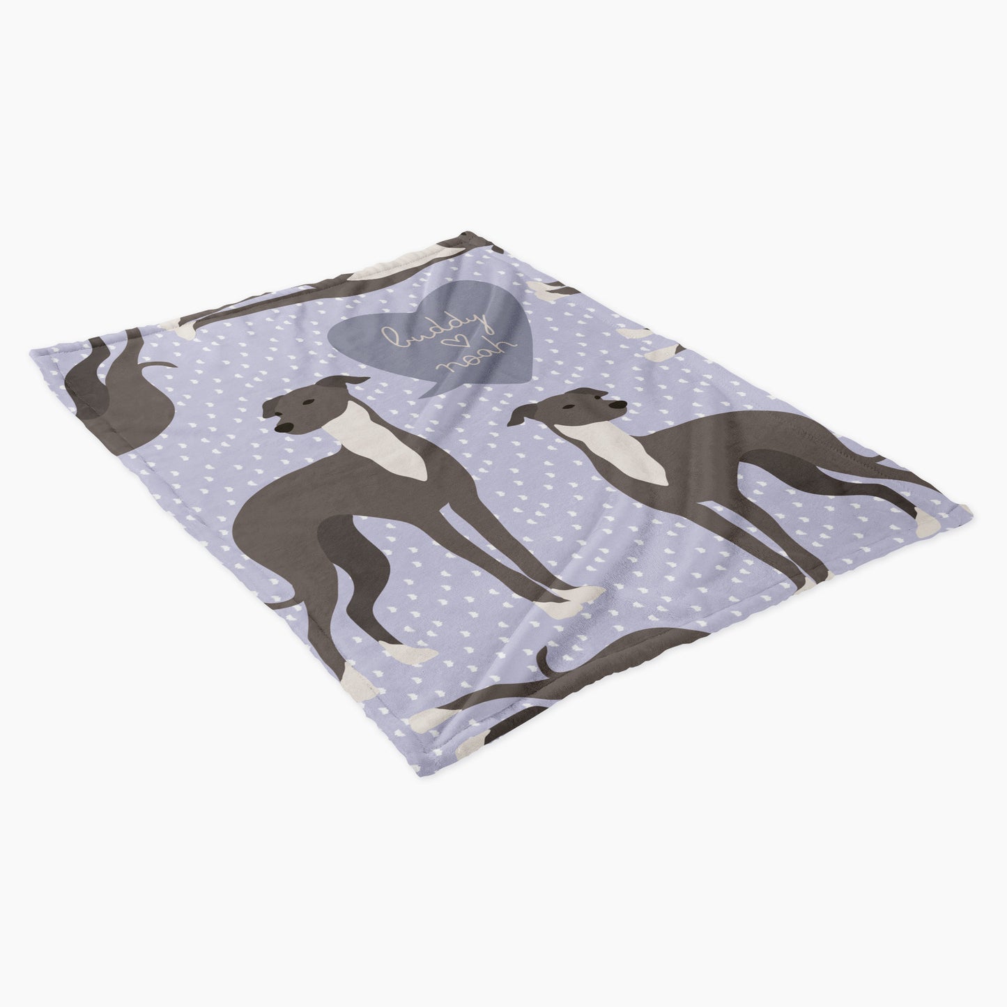Whippet Dog Personalized Baby Blanket