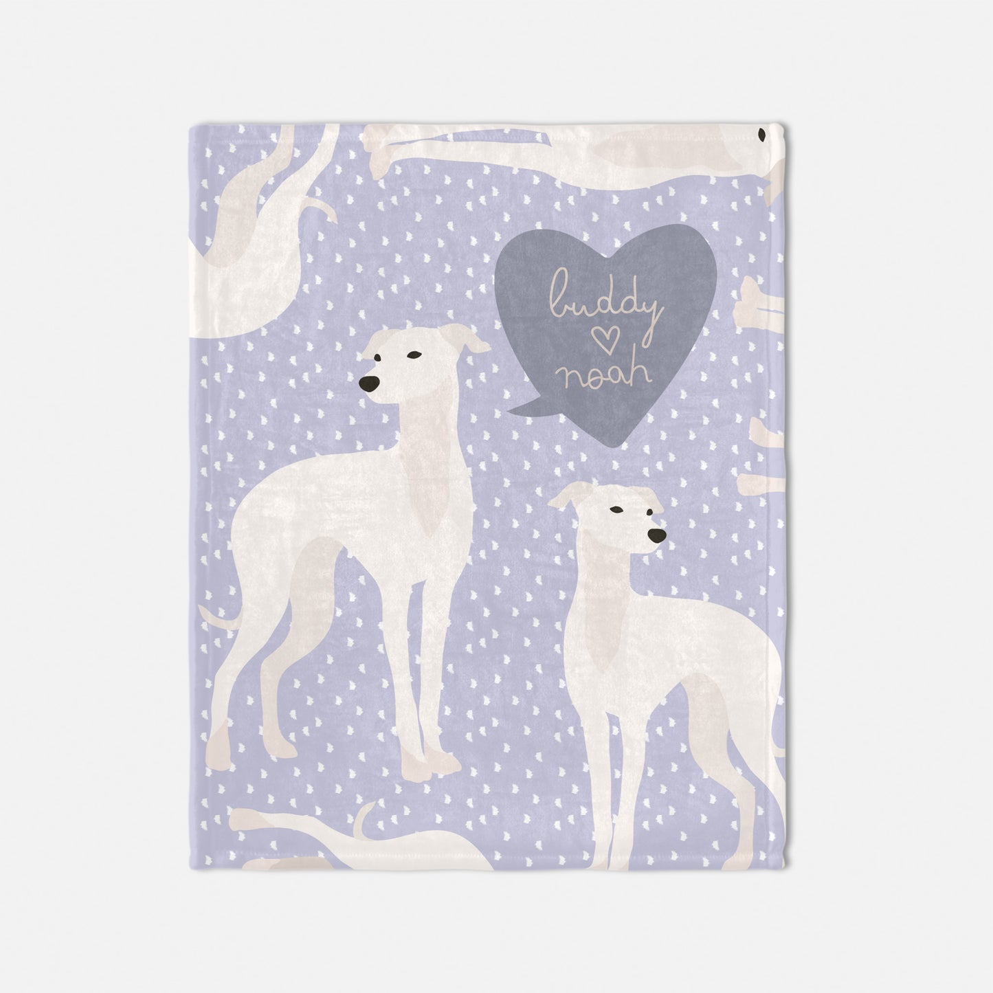 Whippet Dog Personalized Baby Blanket