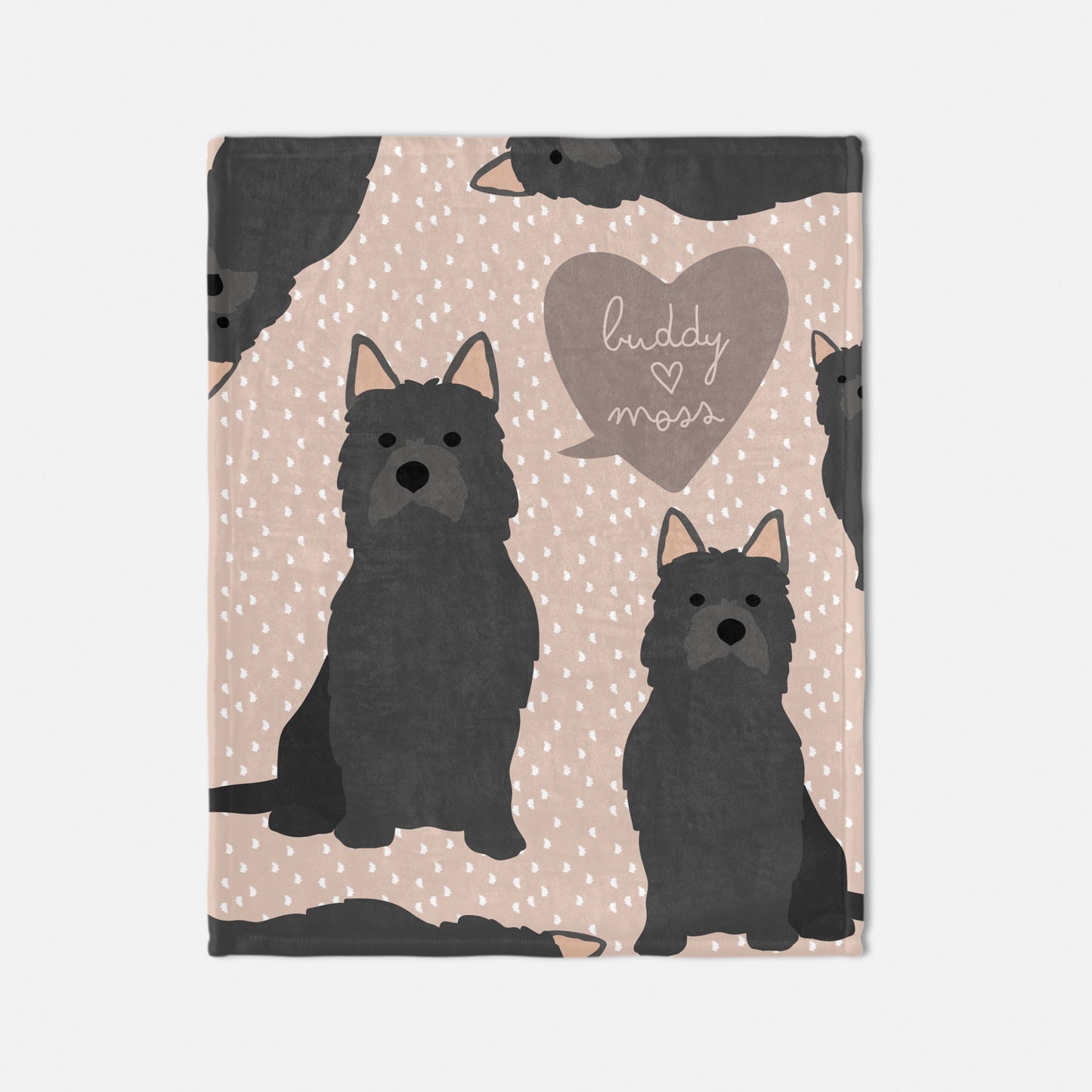 Yorkshire Dog Personalized Baby Blanket
