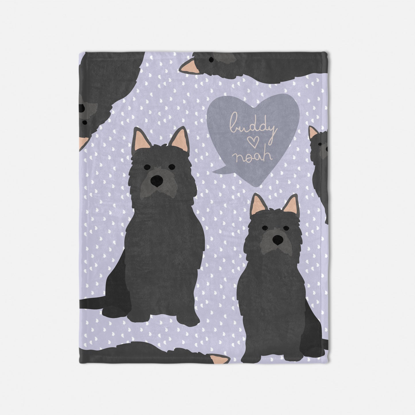 Yorkshire Dog Personalized Baby Blanket
