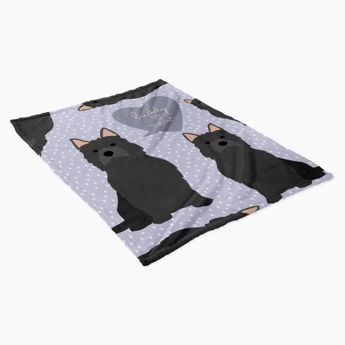 Yorkshire Dog Personalized Baby Blanket