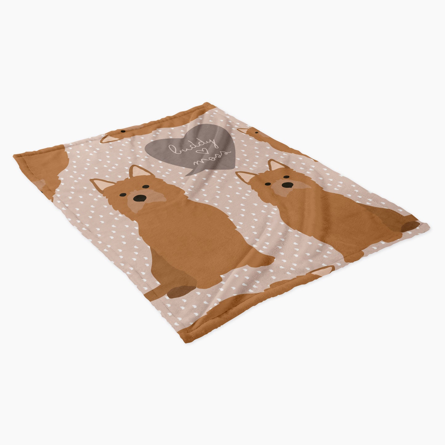 Yorkshire Dog Personalized Baby Blanket