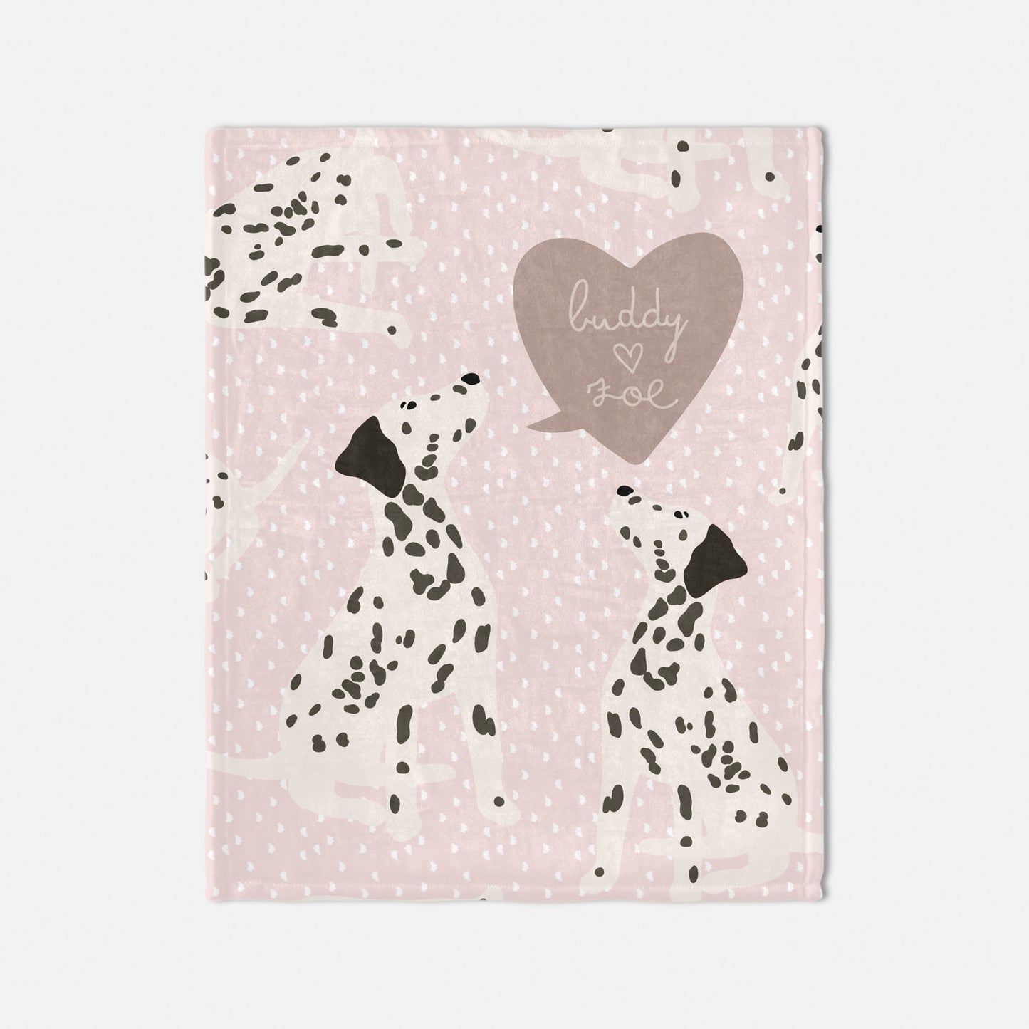 Dalmatian Dog Personalized Baby Blanket