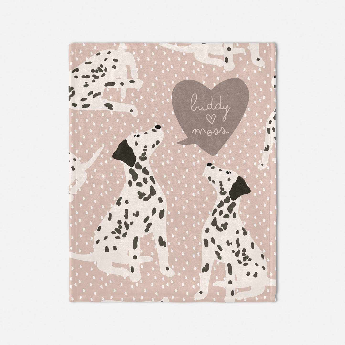 Dalmatian Dog Personalized Baby Blanket