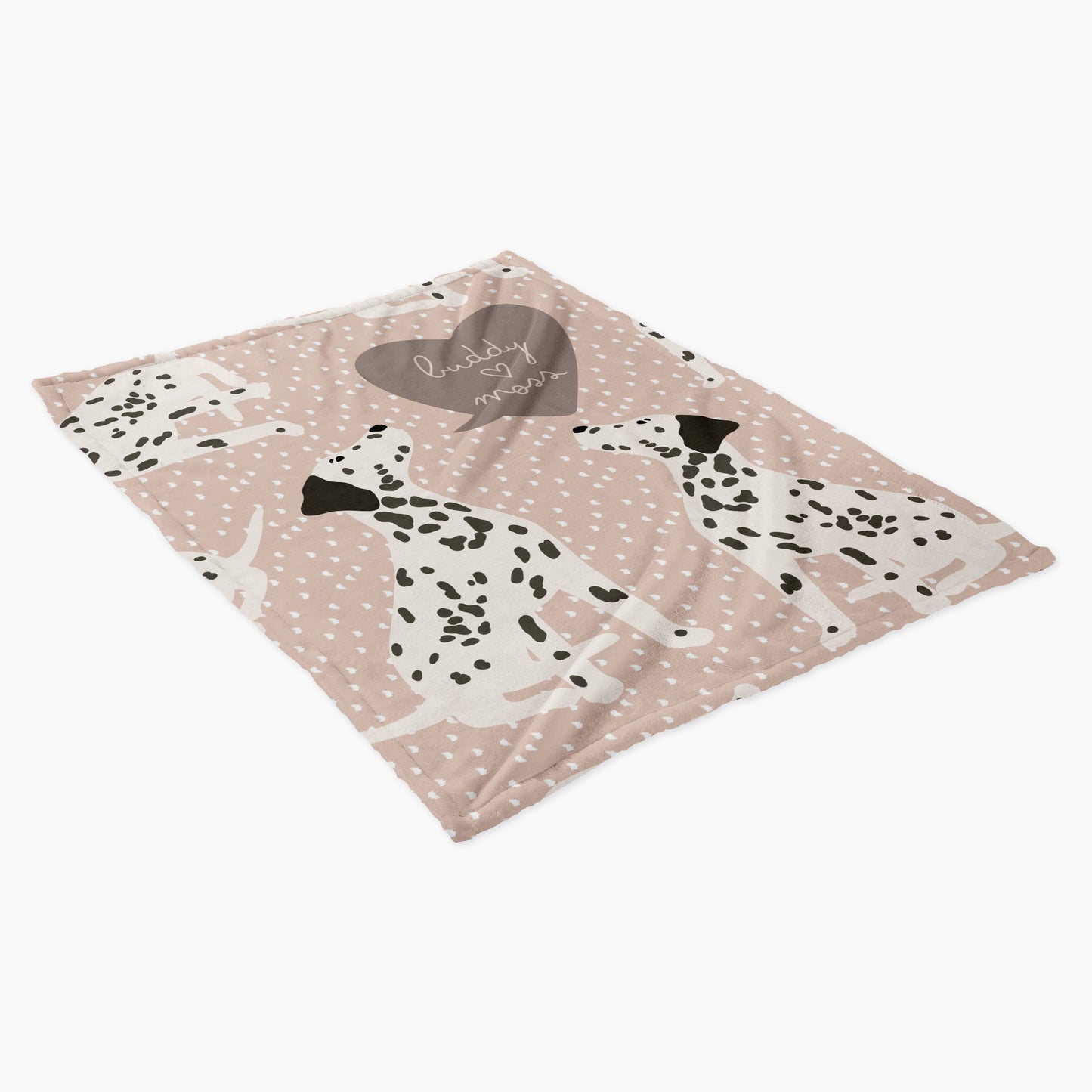 Dalmatian Dog Personalized Baby Blanket