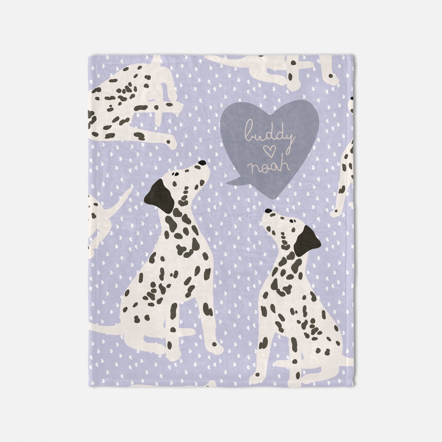 Dalmatian Dog Personalized Baby Blanket